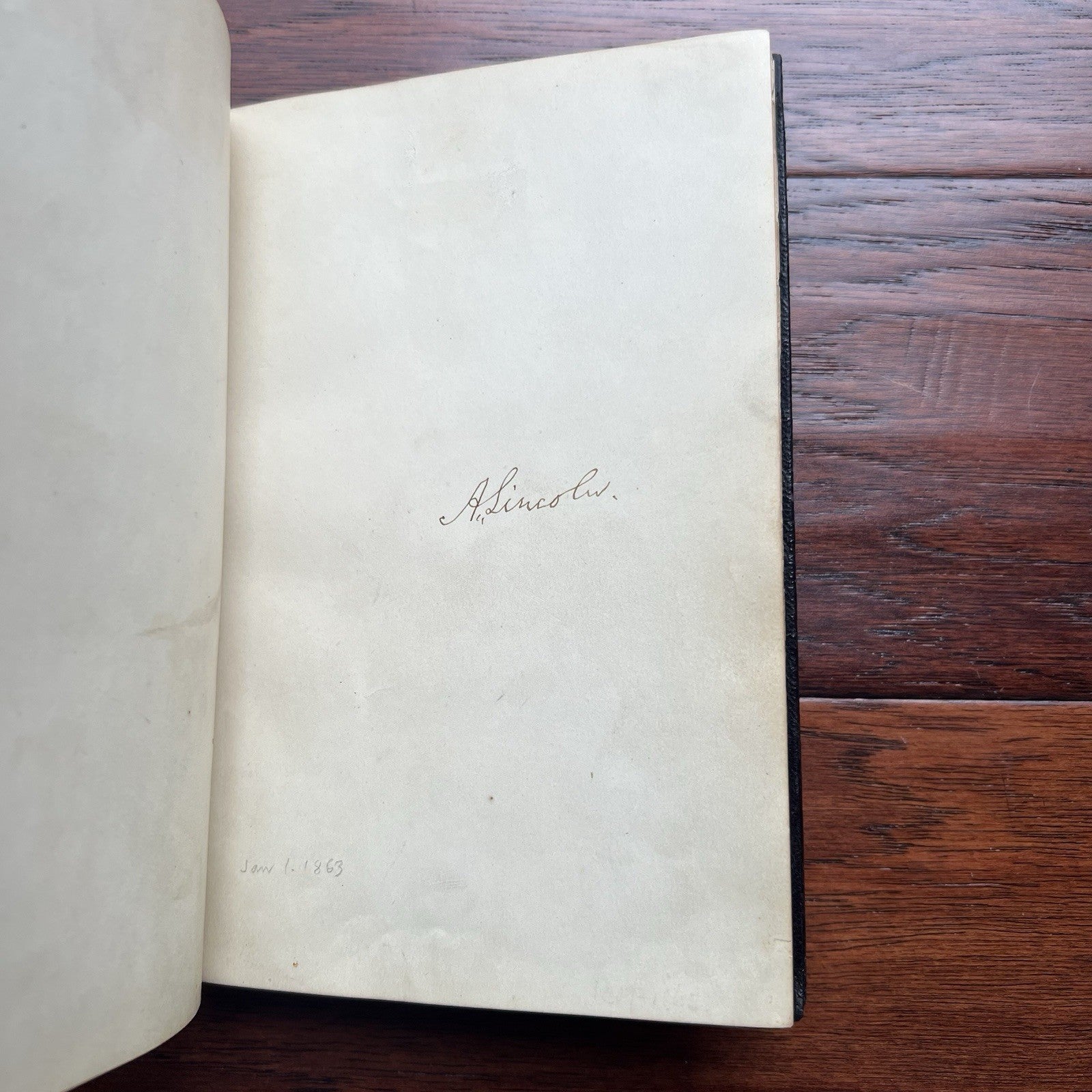 ABRAHAM LINCOLN * PSA * His PERSONAL AUTOGRAPH ALBUM Signed * EMANCIPATION Day