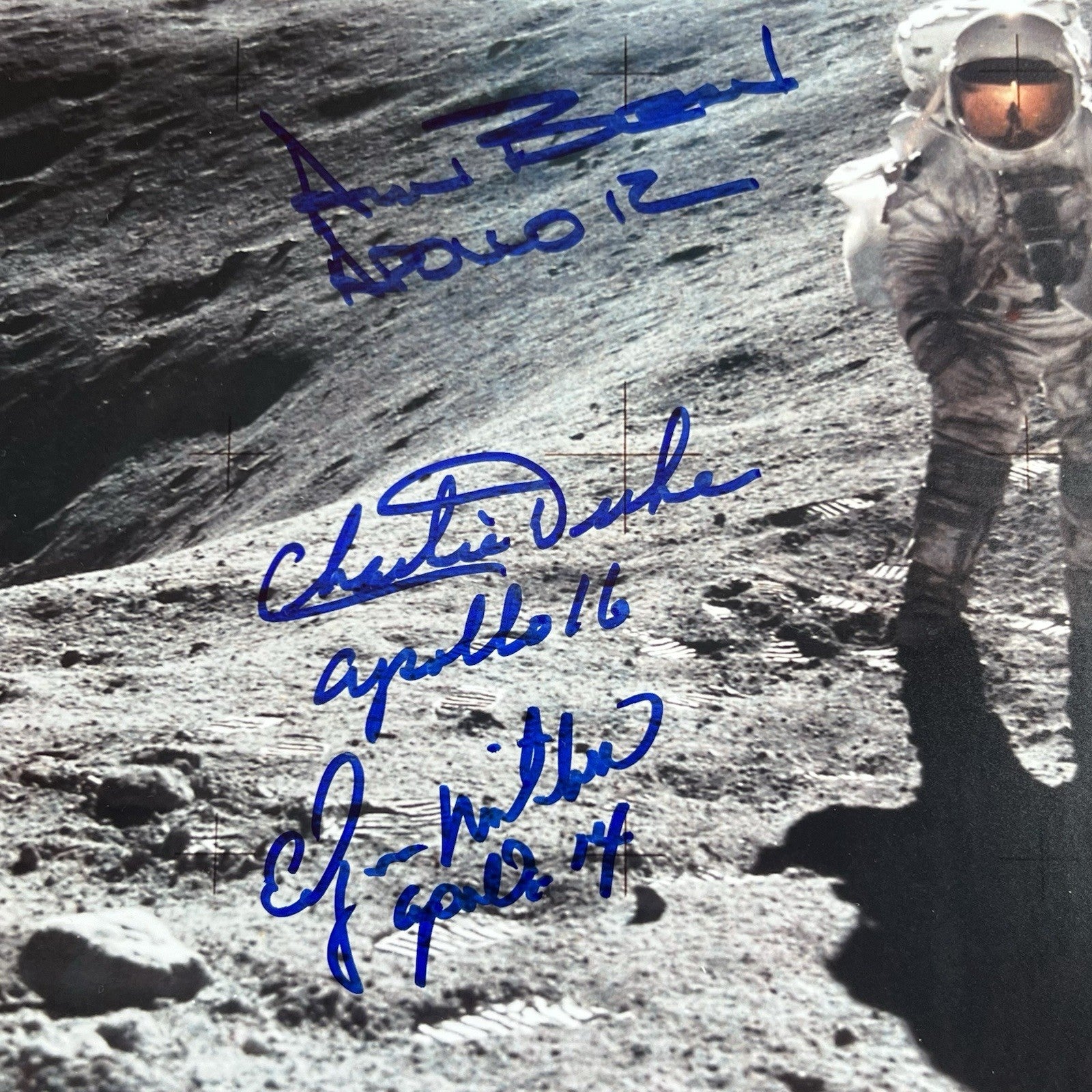 MOONWALKERS * JSA * Apollo Astronauts Signed Autograph Alan Bean Edgar Mitchell