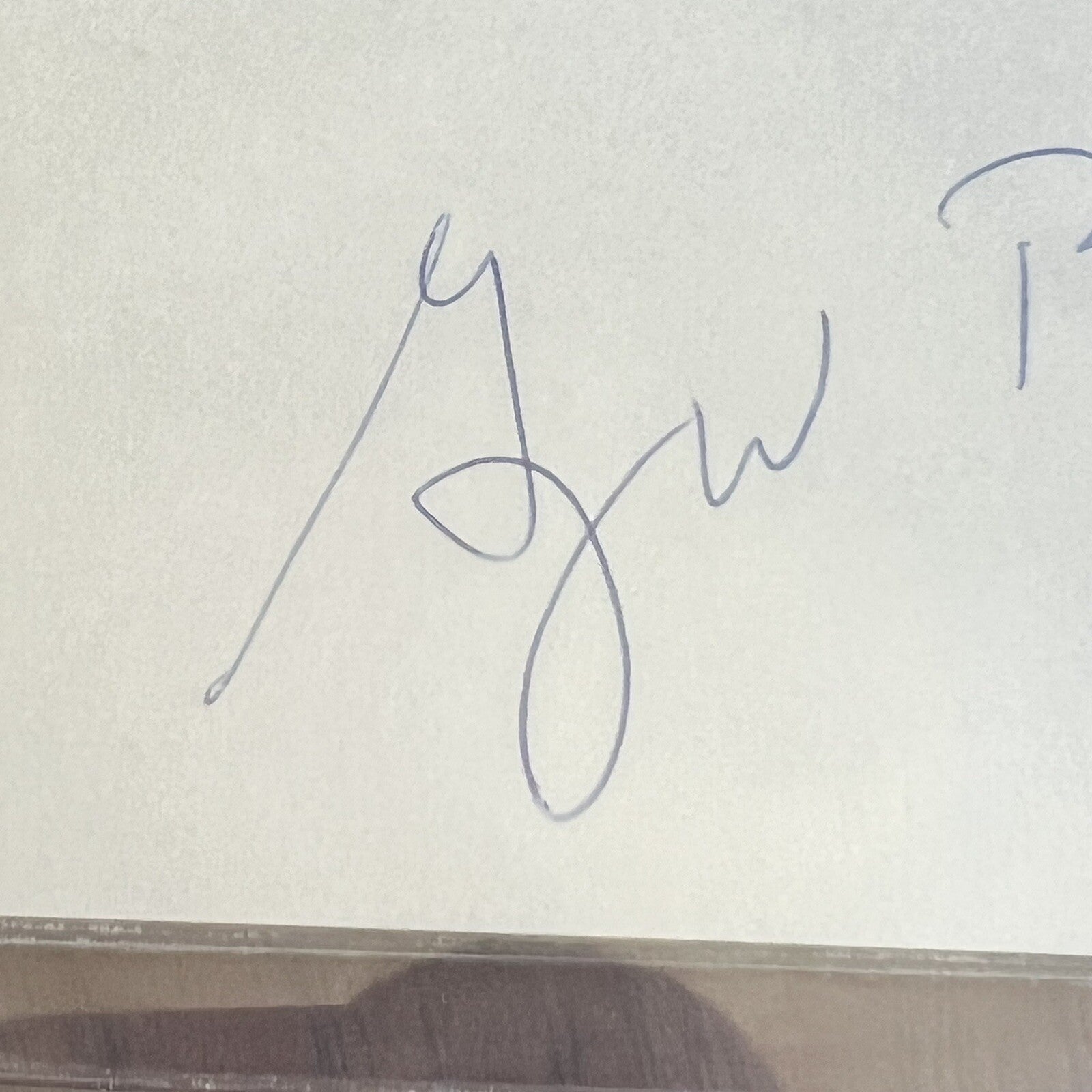 GEORGE W. BUSH * Beckett BAS * Signed Texas Rangers 3x5 Index Card Autograph