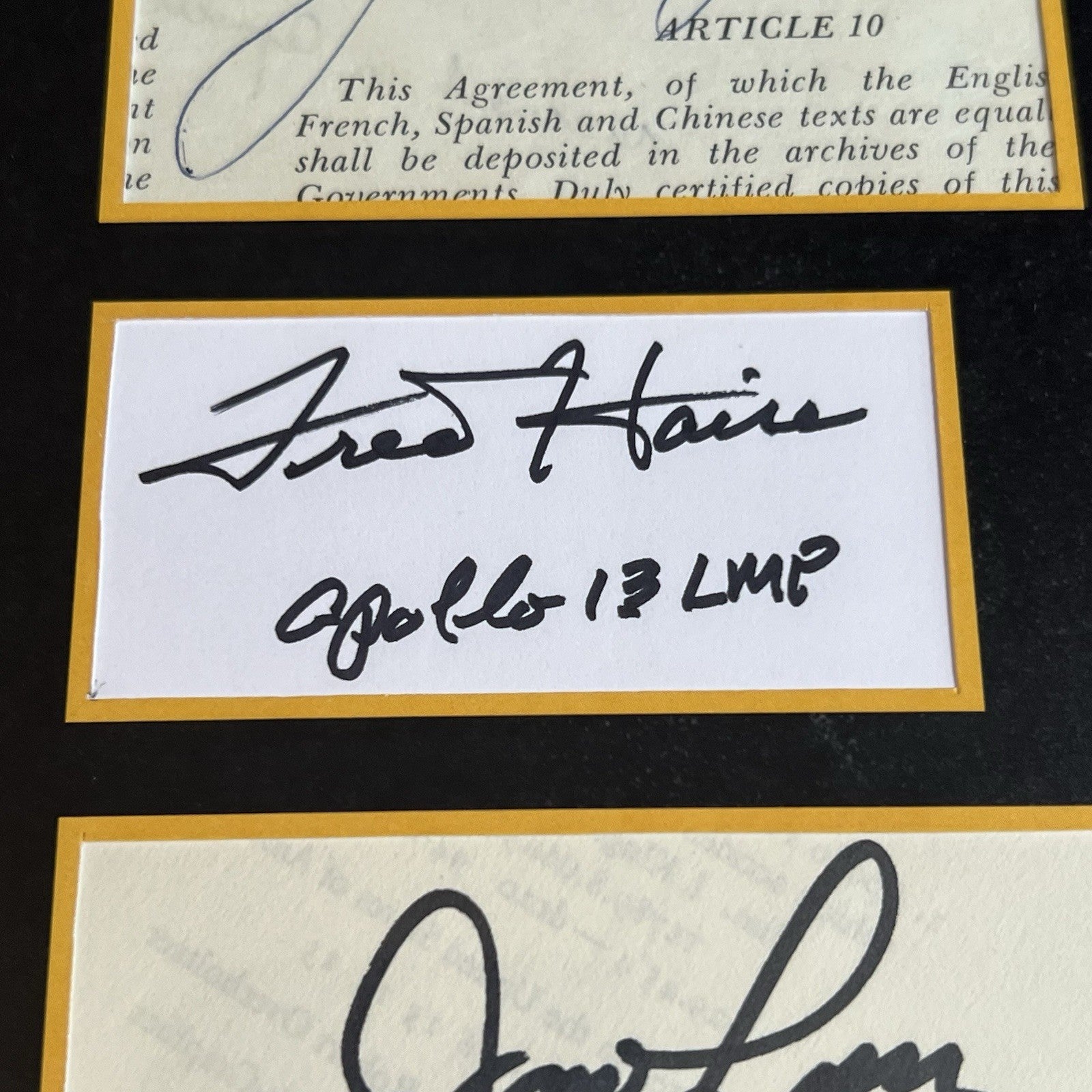 APOLLO 13 * PSA * CREW SIGNED AUTOGRAPH PRESENTATION * JACK SWIGERT JAMES LOVELL