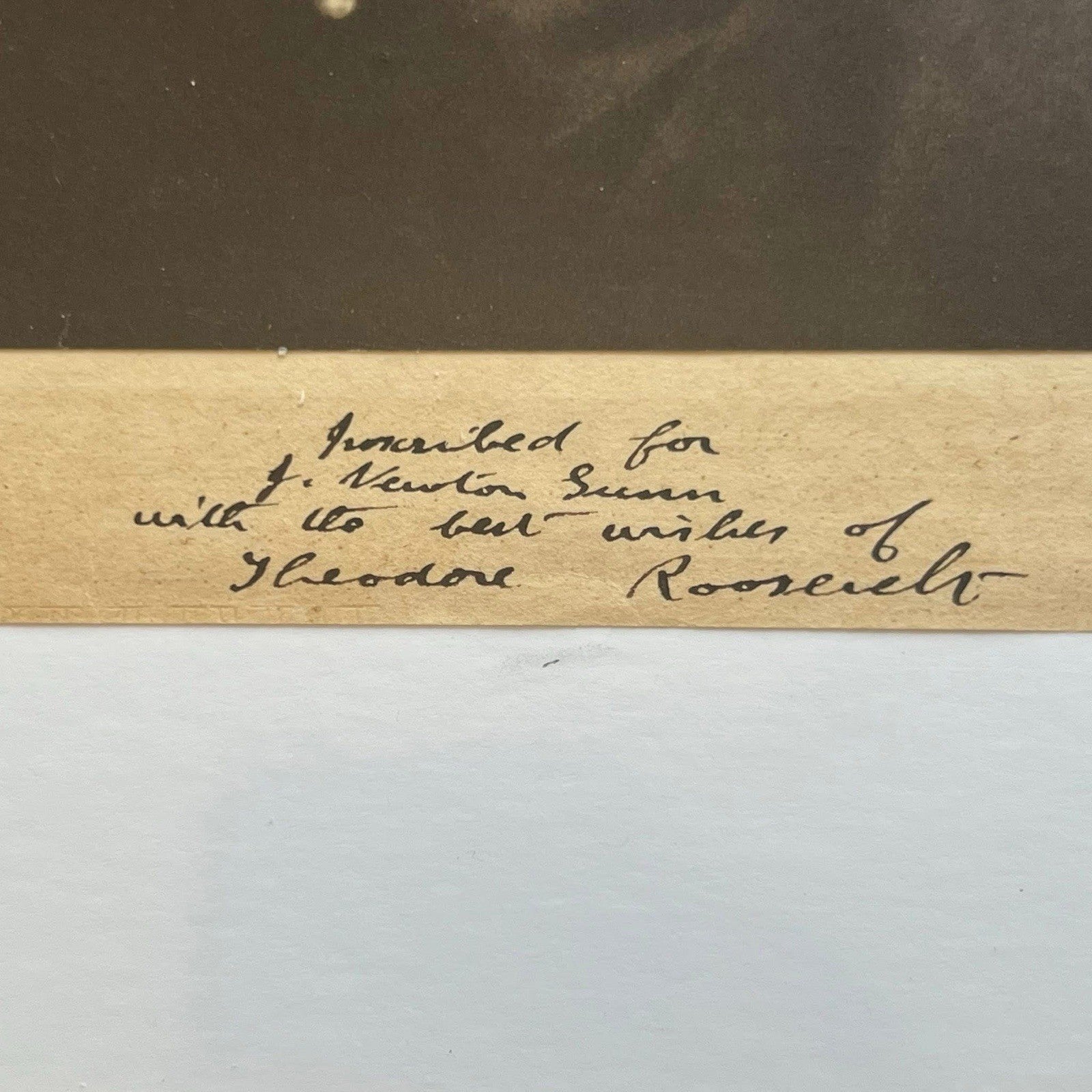 THEODORE ROOSEVELT * PSA * Autograph Christmas 1917 Photo Portrait Signed