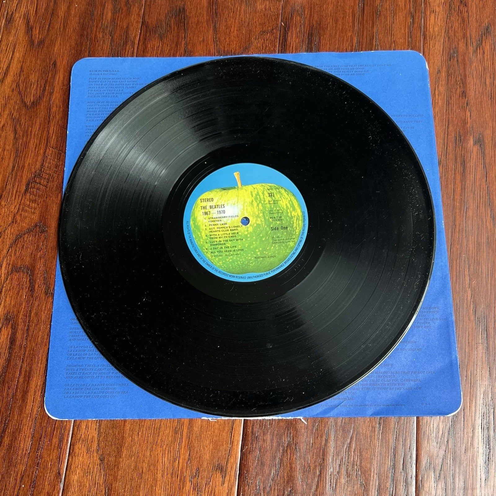 PAUL McCARTNEY & GEORGE MARTIN * PSA *  Autograph BEATLES 1967-1970 Album Signed