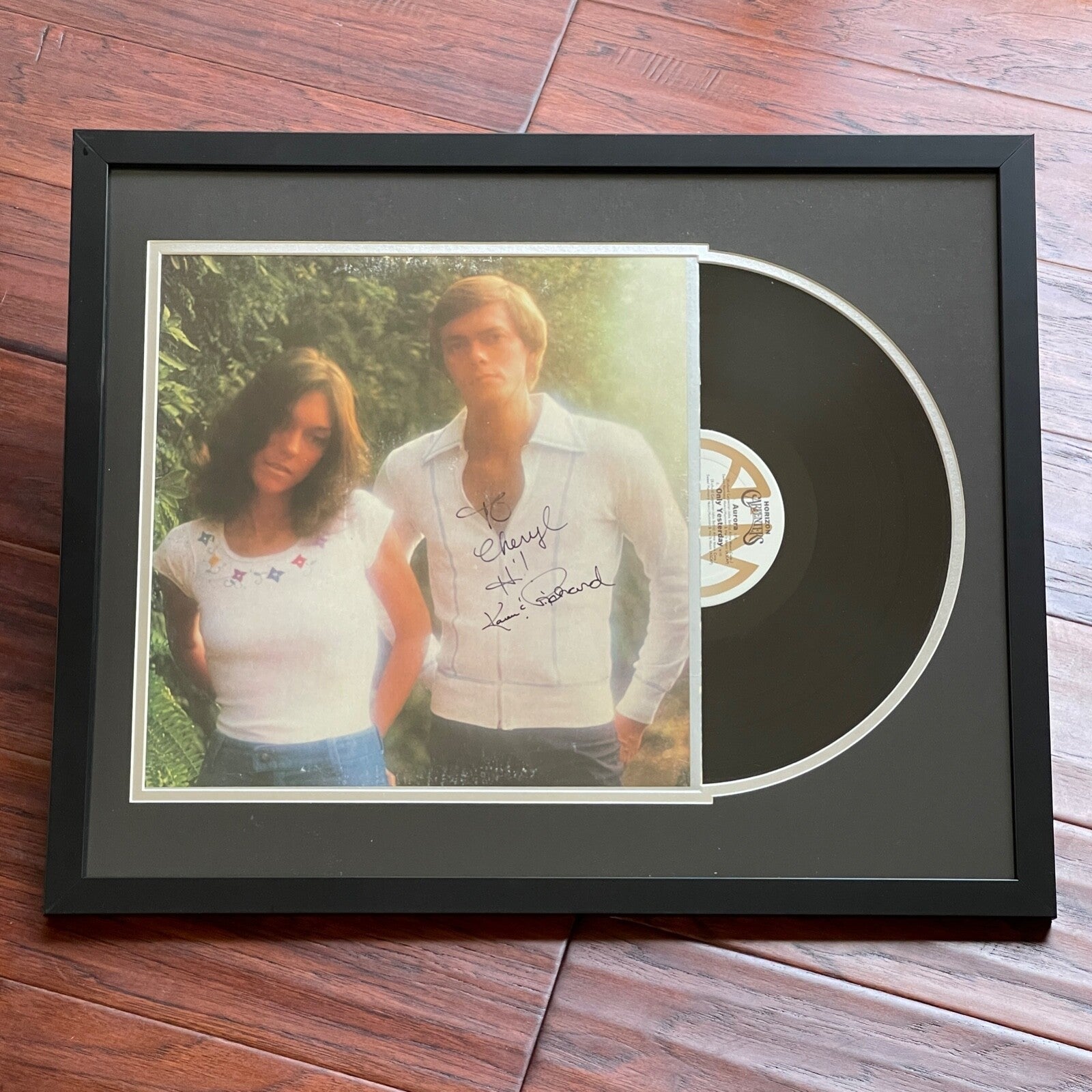 CARPENTERS * PSA/DNA * KAREN & RICHARD AUTOGRAPH "HORIZON" ALBUM SIGNED LP