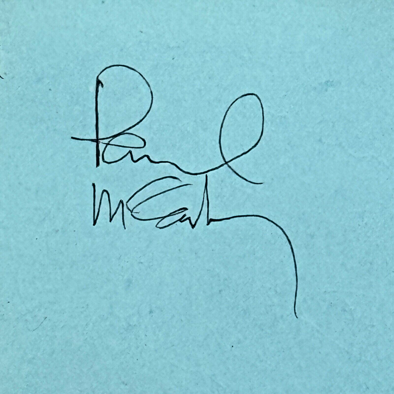 PAUL McCARTNEY * PSA/DNA * Undedicated Autograph Album Page Signed * BEATLES