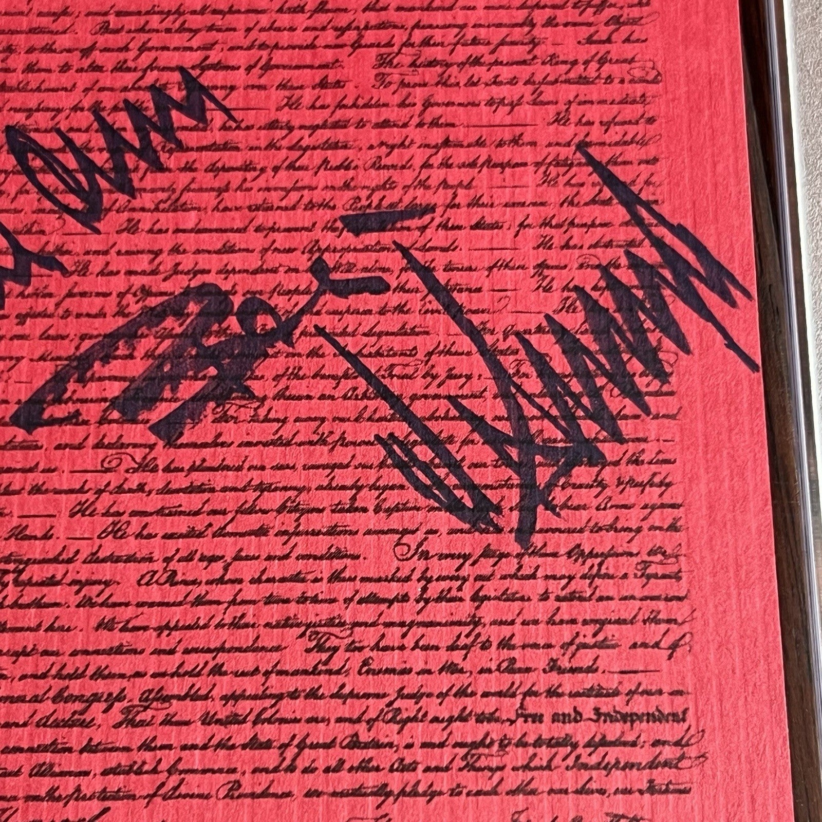 DONALD TRUMP * PSA * Autograph Souvenir MAGA DECLARATION OF INDEPENDENCE Signed
