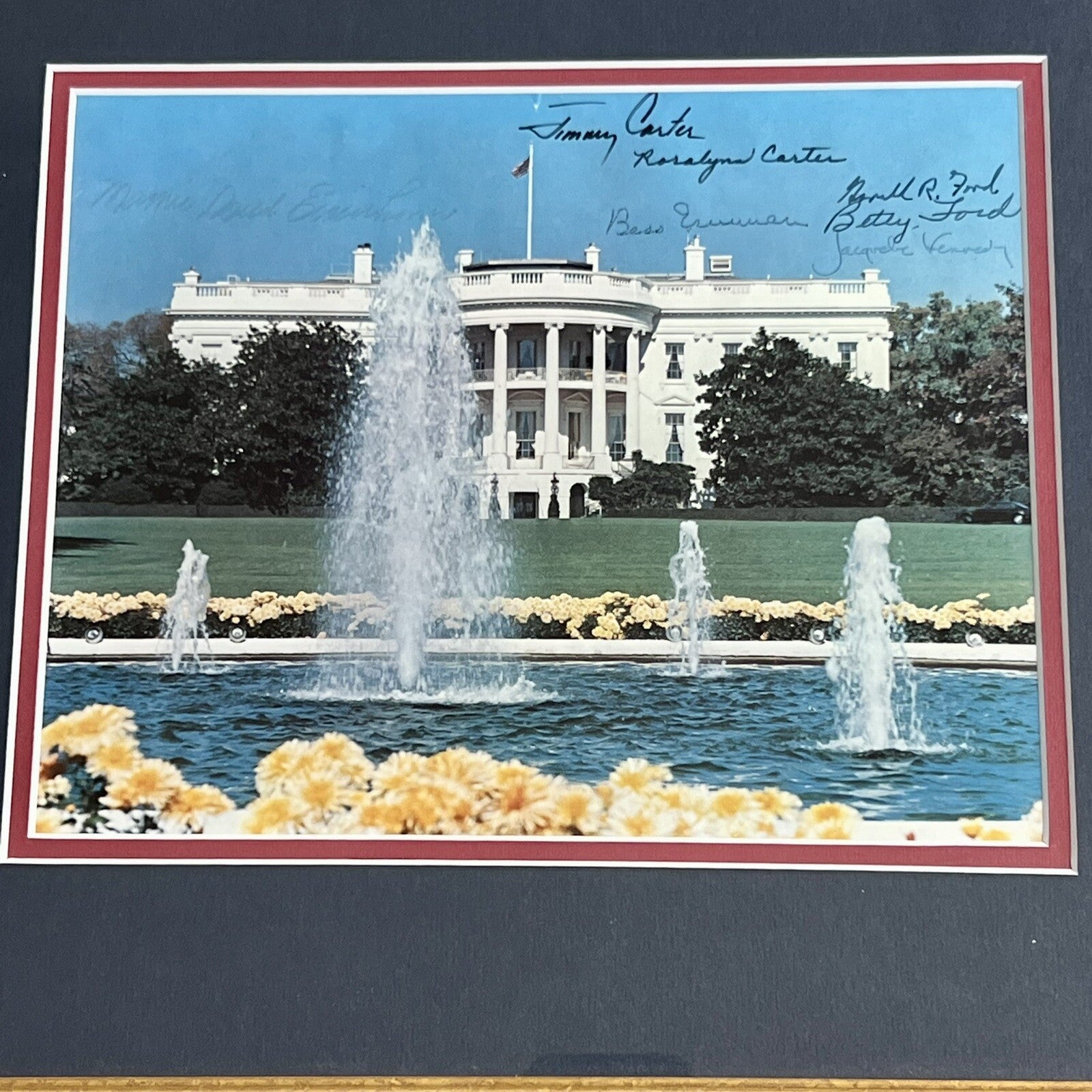 JACQUELINE KENNEDY * JSA * Gerald & Betty Ford Jimmy Carter Signed Autograph