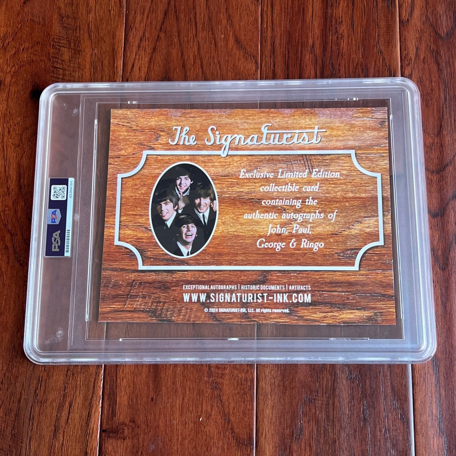 THE BEATLES * PSA * Autograph Page FULL SET Signed * John Lennon Paul McCartney