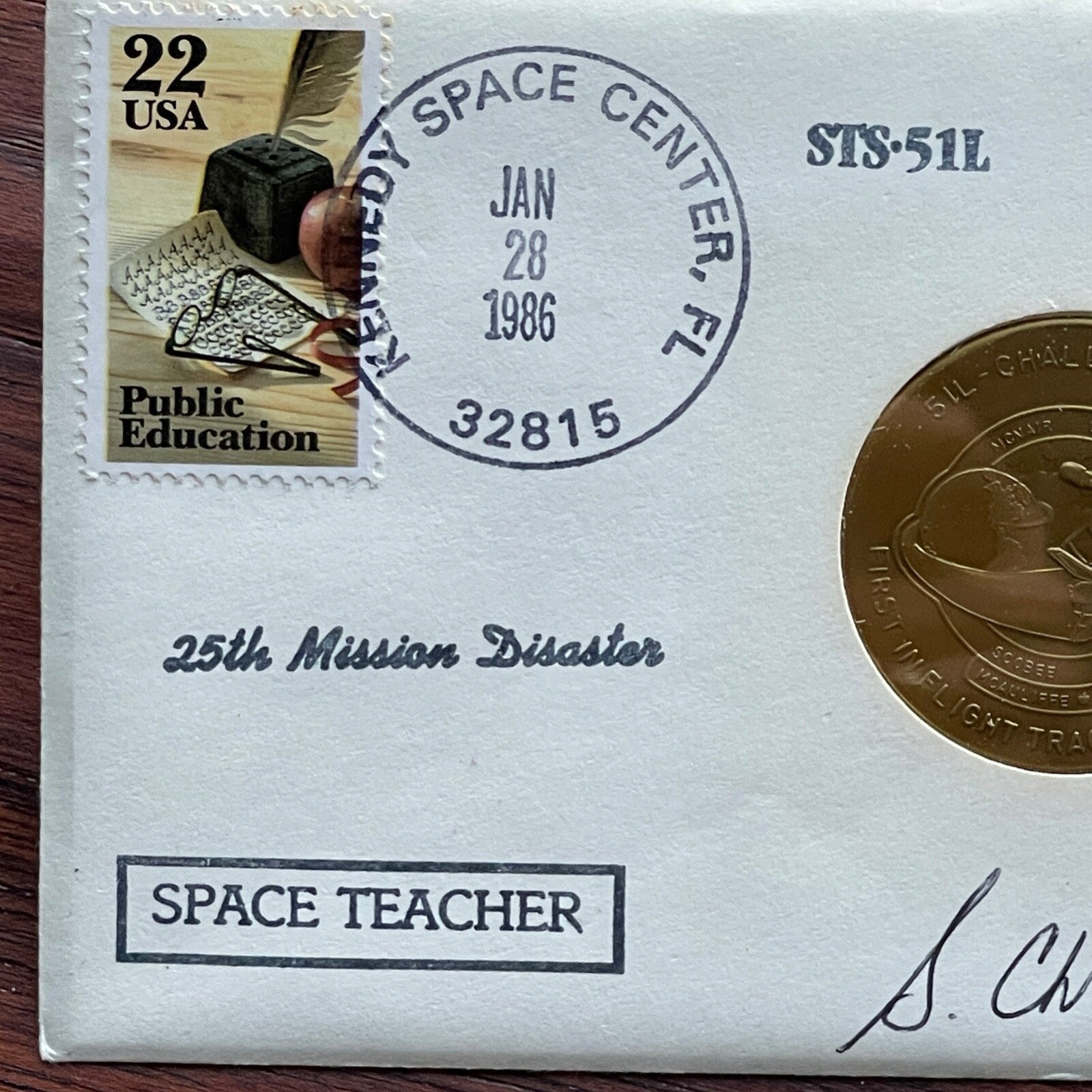 CHRISTA McAULIFFE * PSA Autograph LAUNCH DATE Signed Challenger Disaster STS 51L
