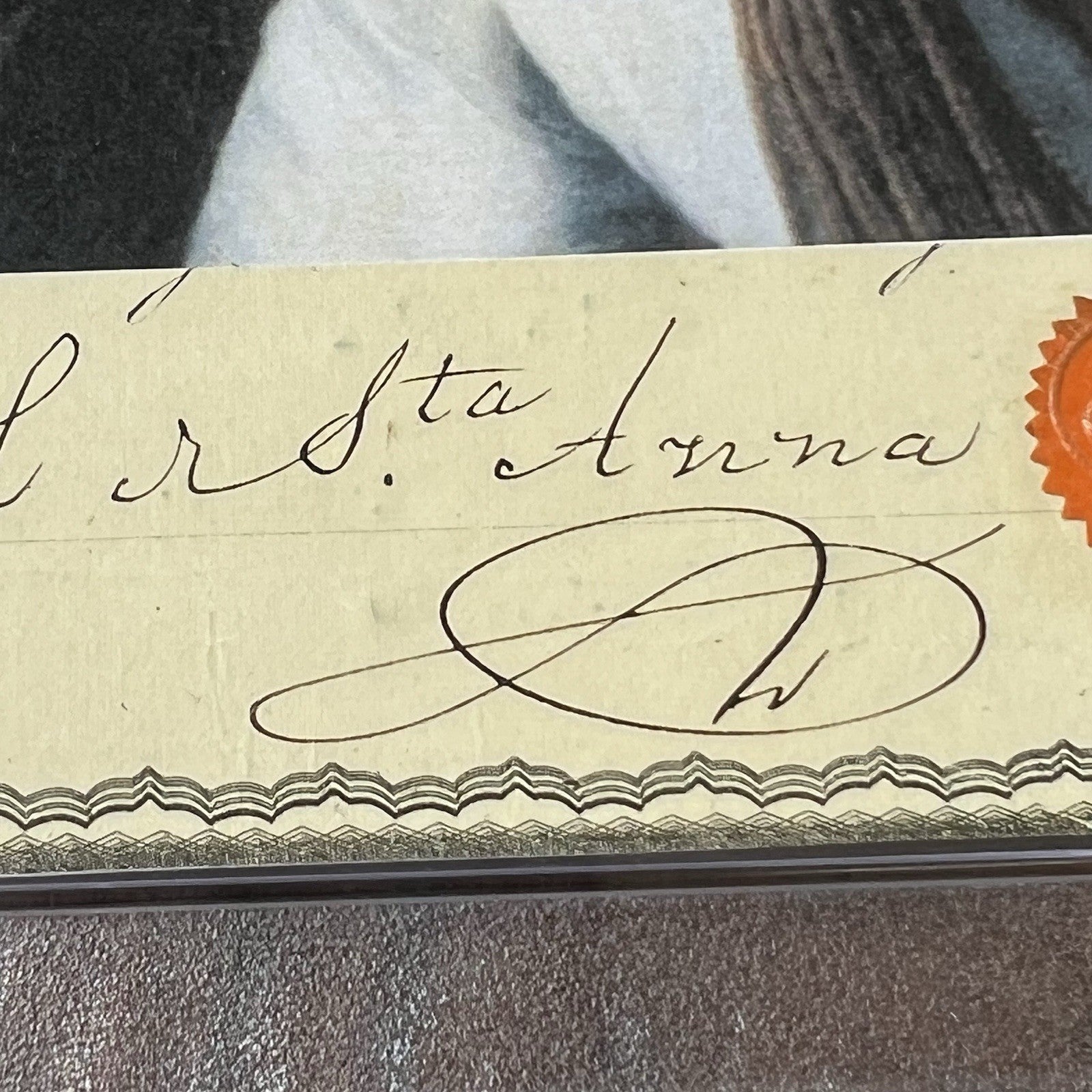 ANTONIO LOPEZ DE SANTA ANNA * PSA * Autograph Cut Signature ALAMO Signed