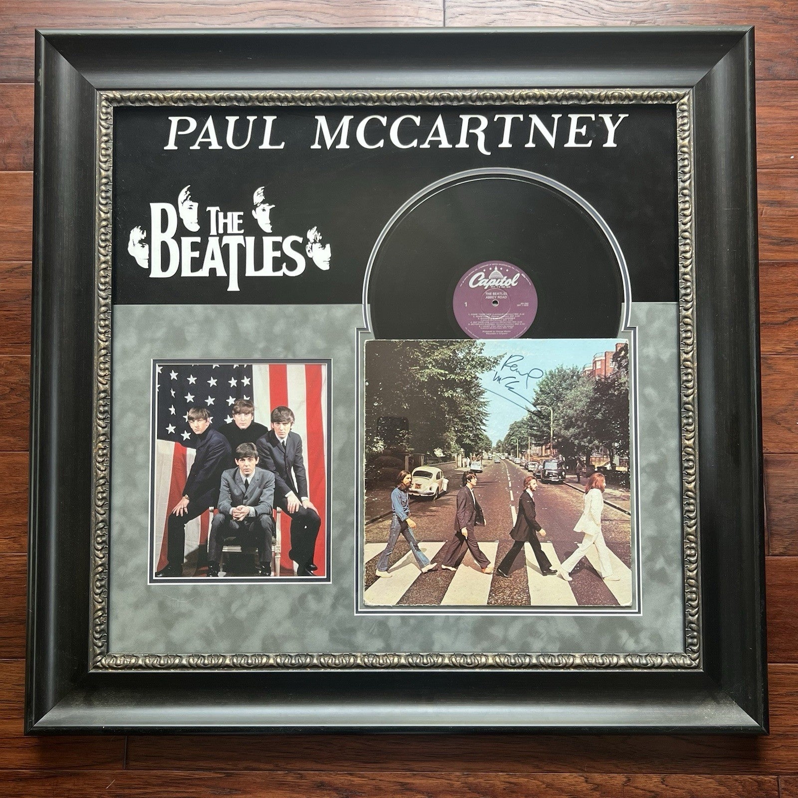 PAUL MCCARTNEY * PSA * ABBEY ROAD Beatles Album * Autograph LP SIGNED Display