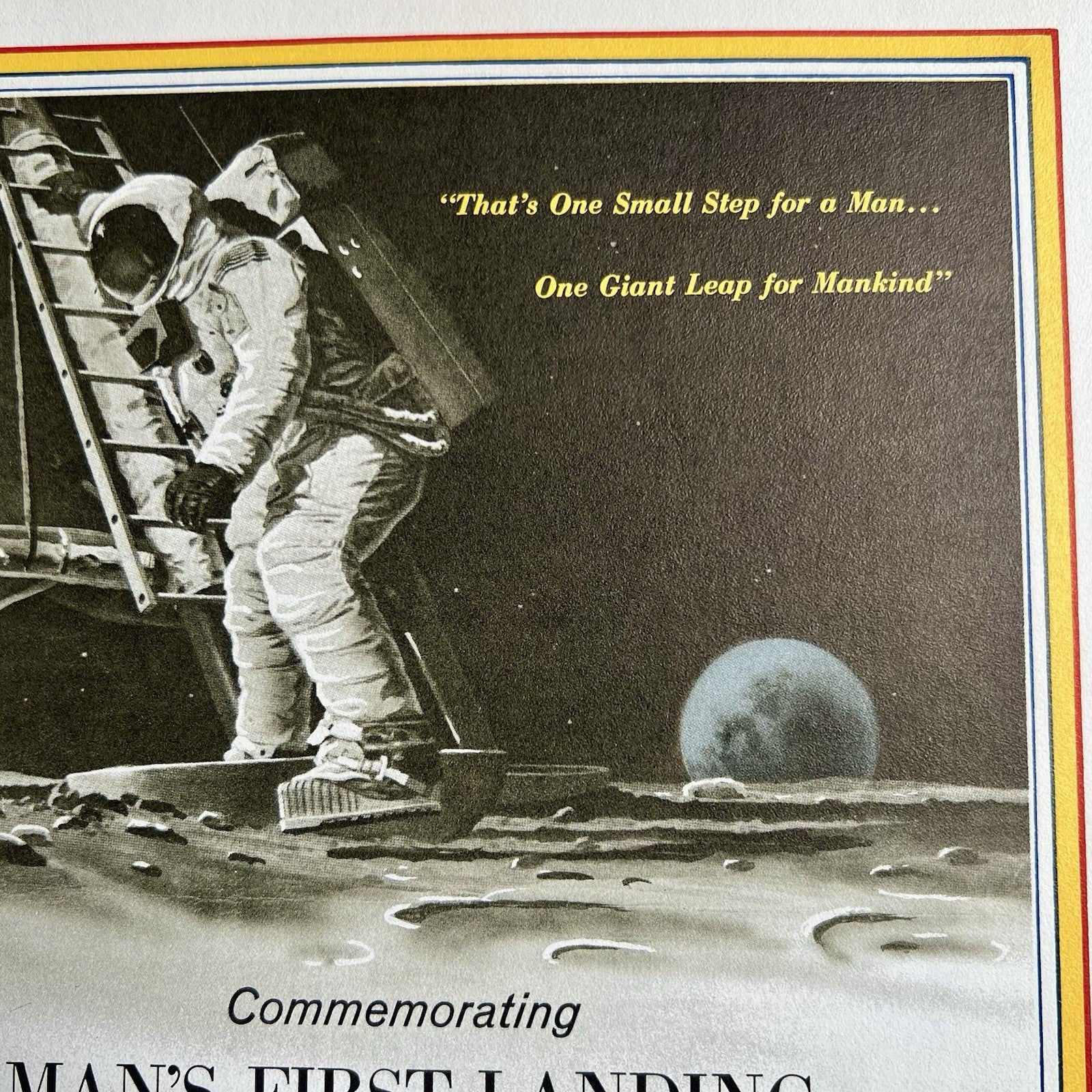 APOLLO 11 * Neil Armstrong Crew Signed ONE SMALL STEP Autograph Presentation FDC