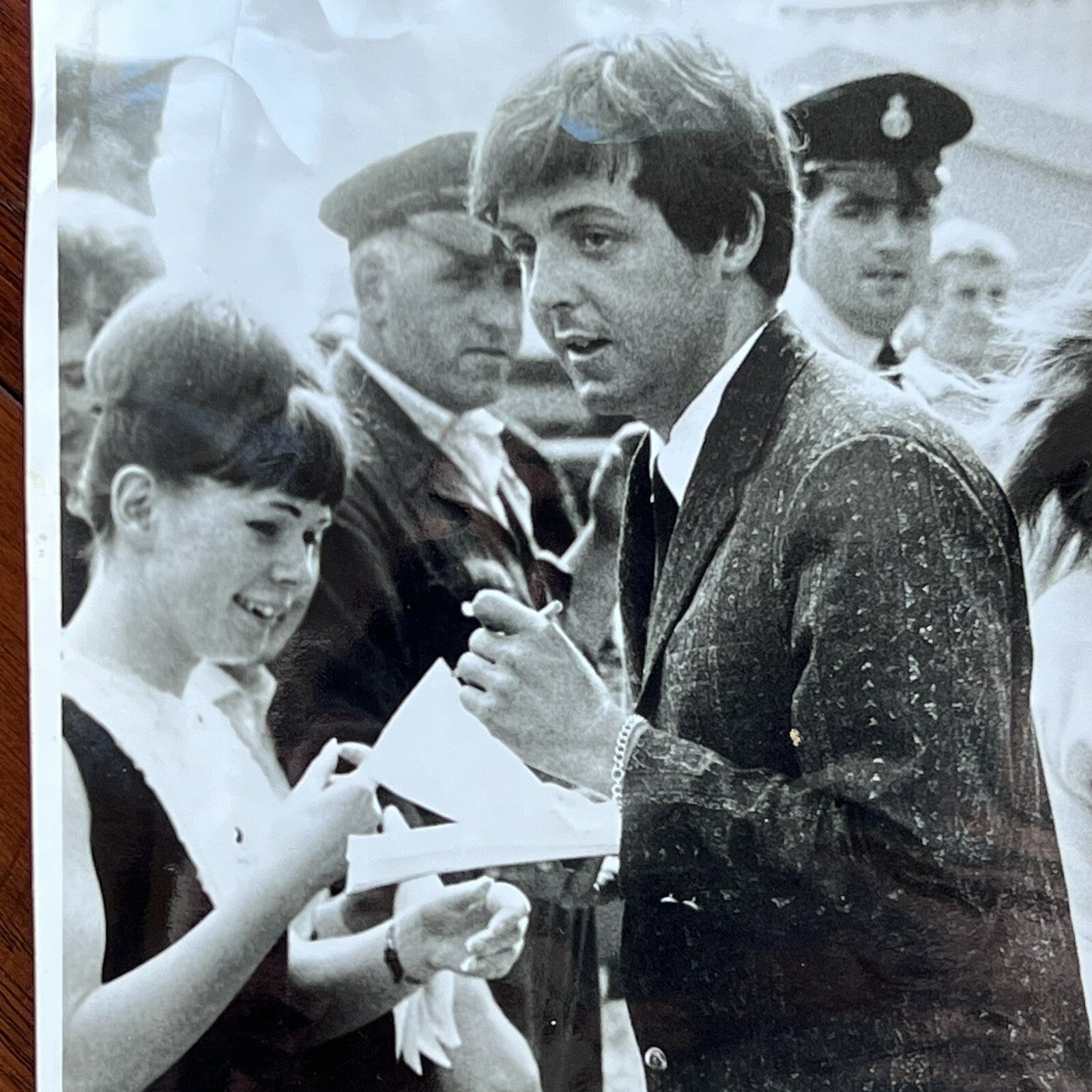 PAUL MCCARTNEY & RINGO STARR * Beckett Bas * PROOF Signed Cut Autograph Beatles