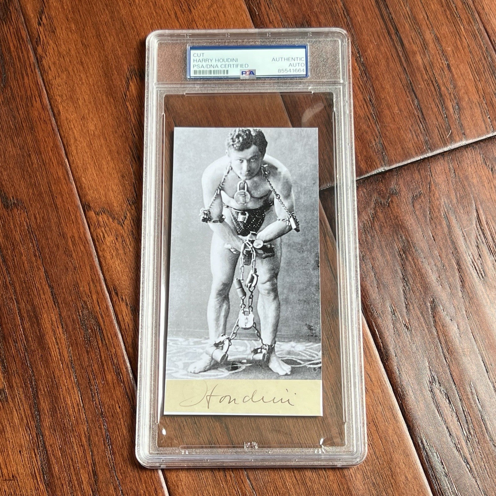 HARRY HOUDINI * PSA/DNA * Autograph Cut Signature CUSTOM CARD Signed
