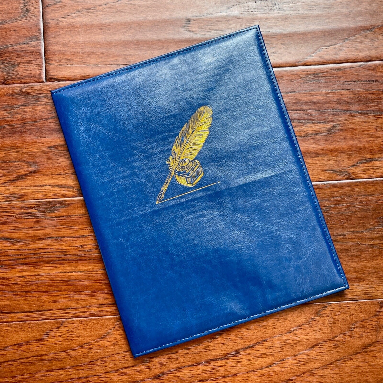 AUTOGRAPH Document + Photo Display Folders * Deluxe Leather Gold Emboss * Qty 10