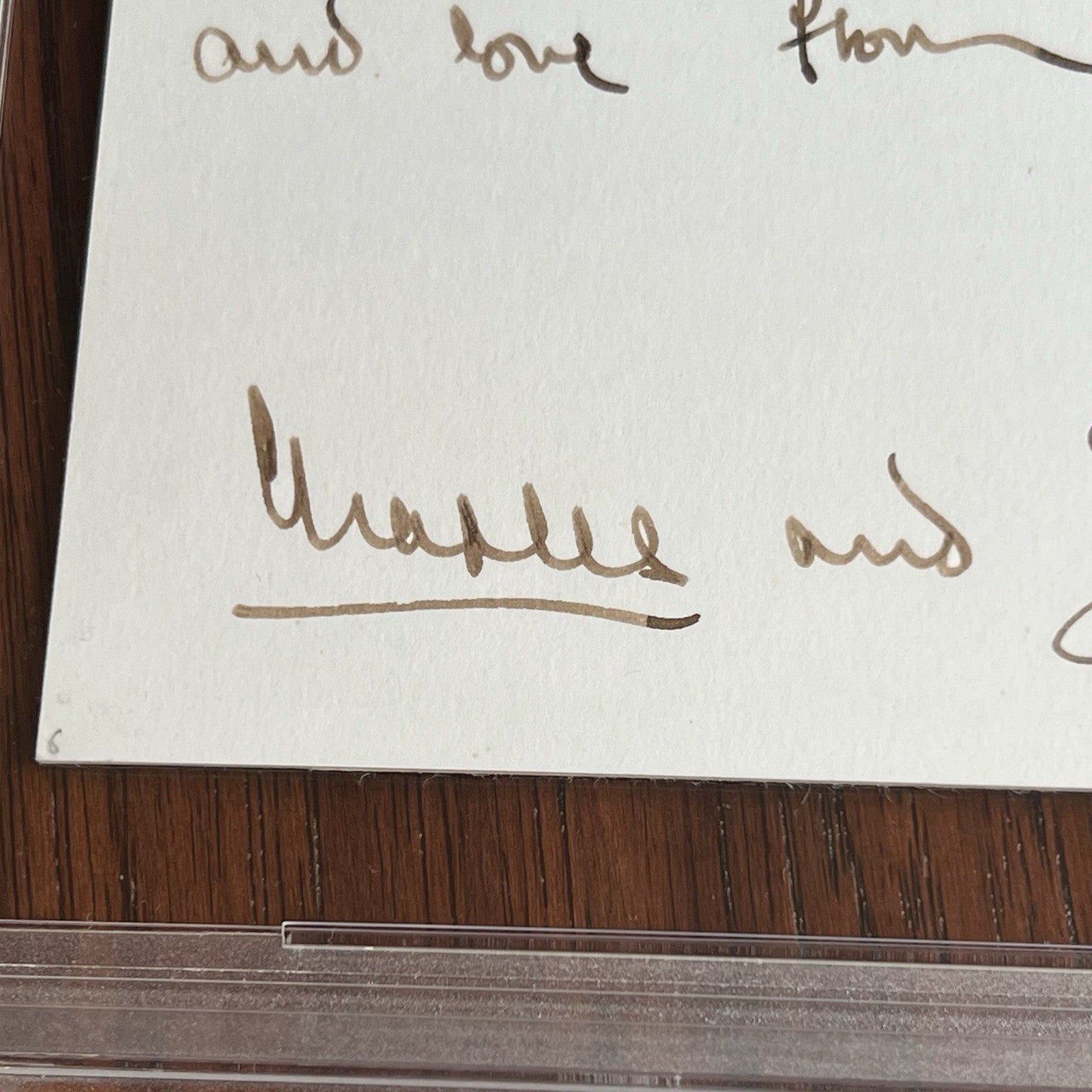 PRINCESS DIANA & KING CHARLES III * PSA * Autograph Family Xmas Card Signed 1986