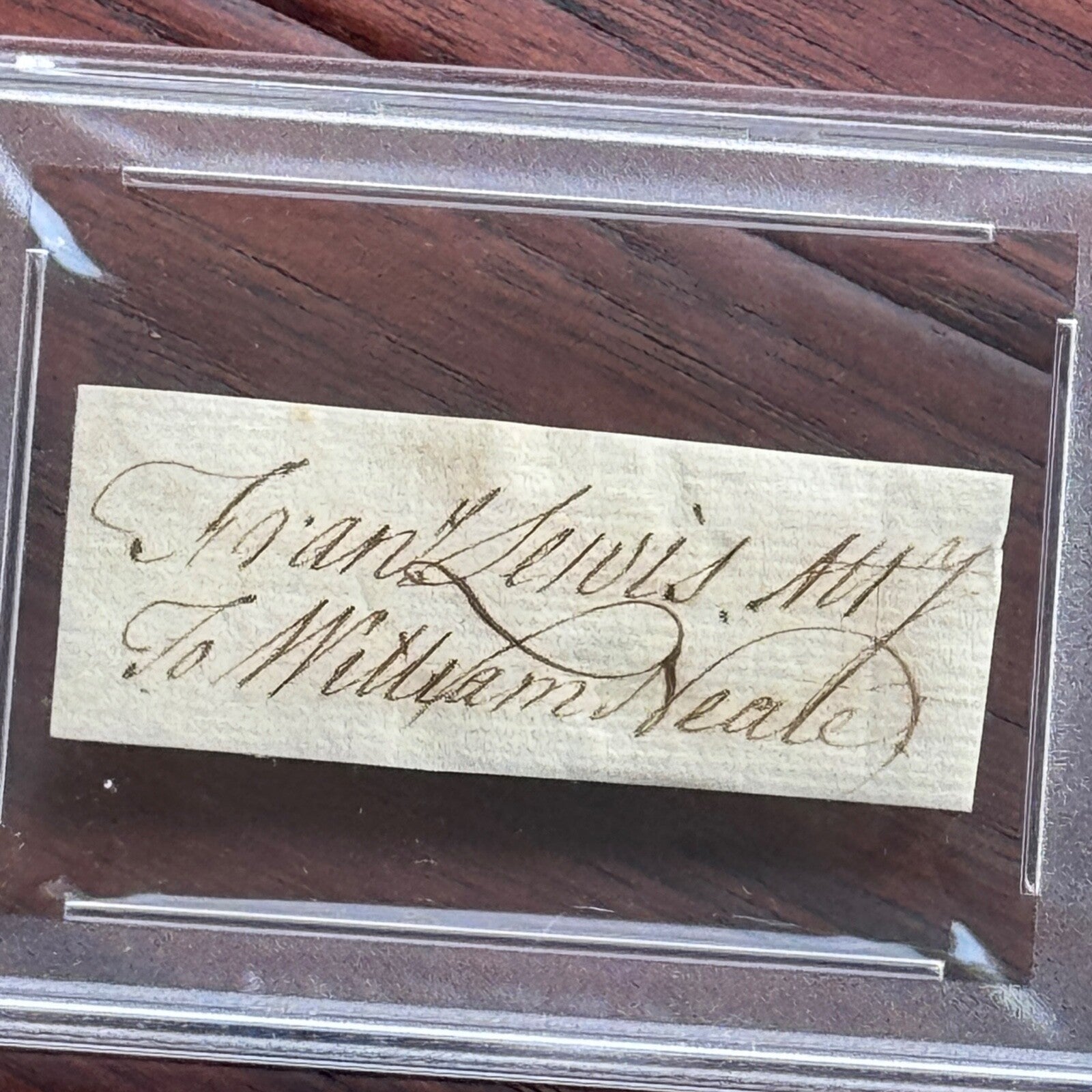 FRANCIS LEWIS * PSA * Autograph Cut Signed * DECLARATION Independence Signer