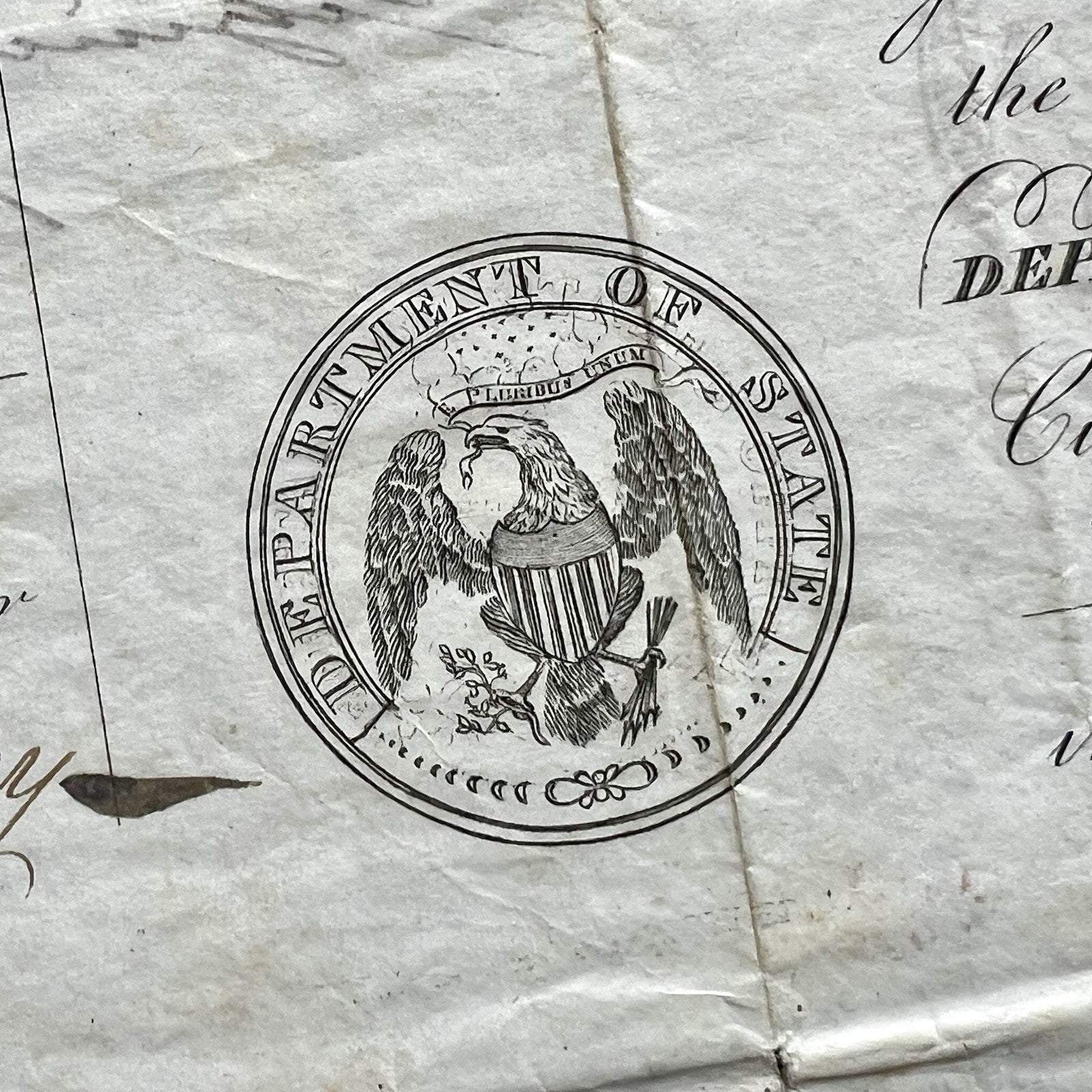 JAMES BUCHANAN * PSA * Autograph American Eagle Vignette Passport Signed