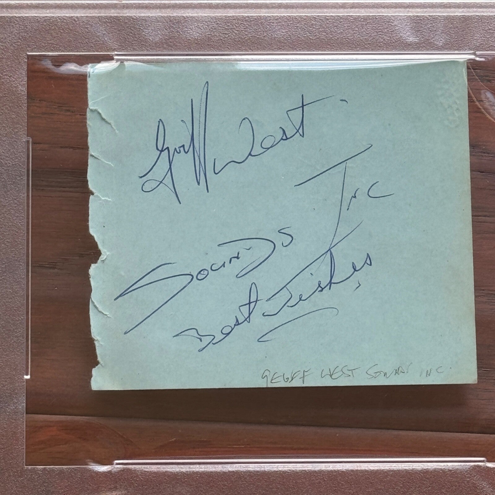 PAUL McCARTNEY * PSA/DNA * Undedicated Autograph Album Page Signed * BEATLES