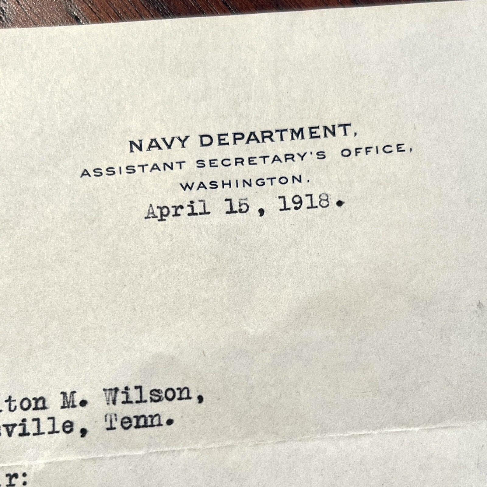 FRANKLIN D. ROOSEVELT * JSA * Autograph Signed Letter for Binoculars Used in WWI