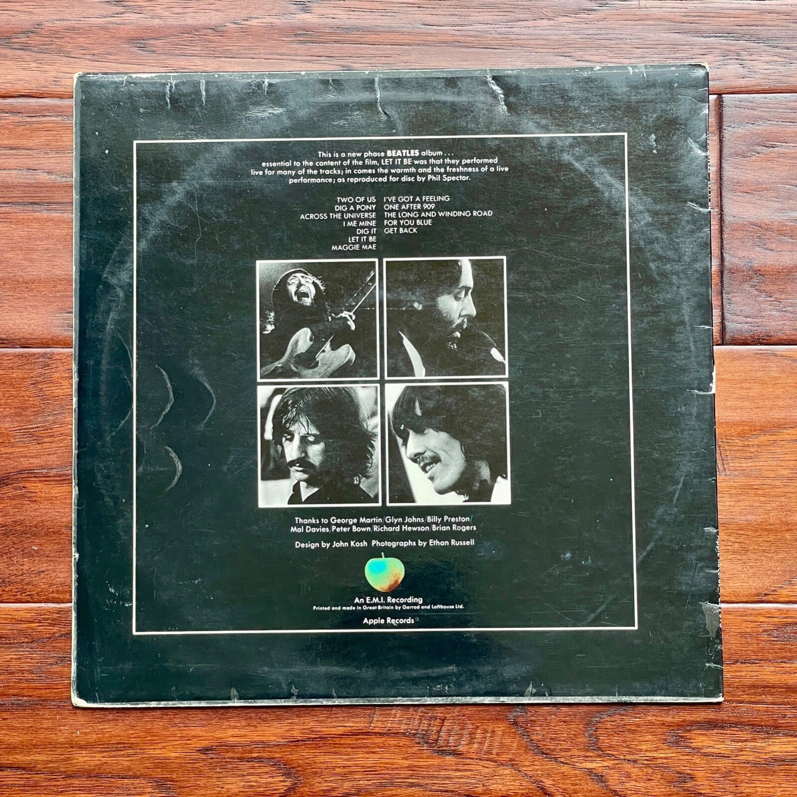 RINGO STARR * BAS *  BEATLES Autograph LET IT BE LP Album SIGNED