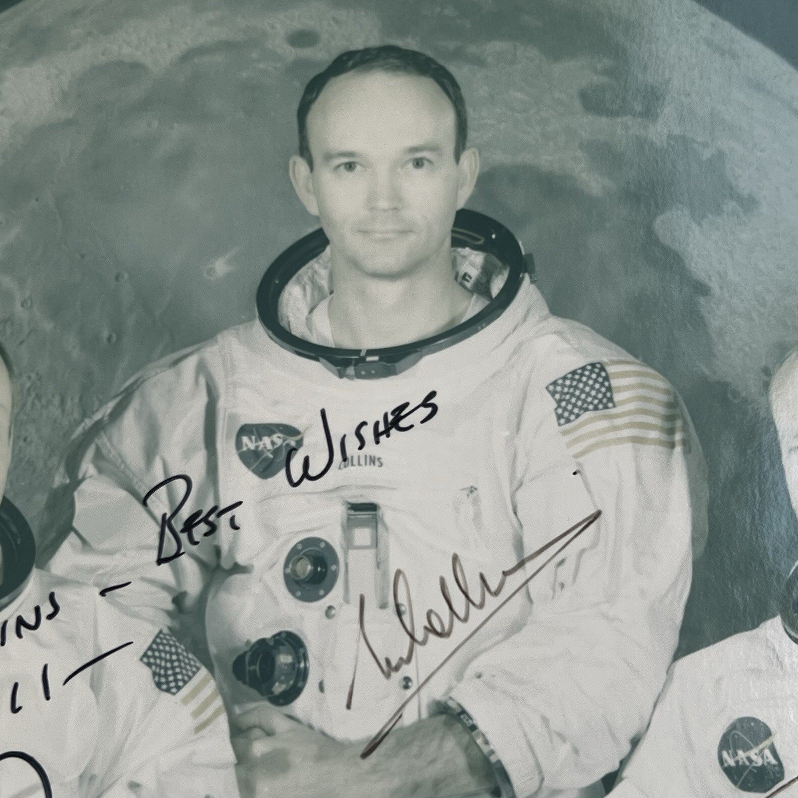 APOLLO 11 * PSA * Type 1 Crew Signed Red Number Photo Autograph Neil Armstrong