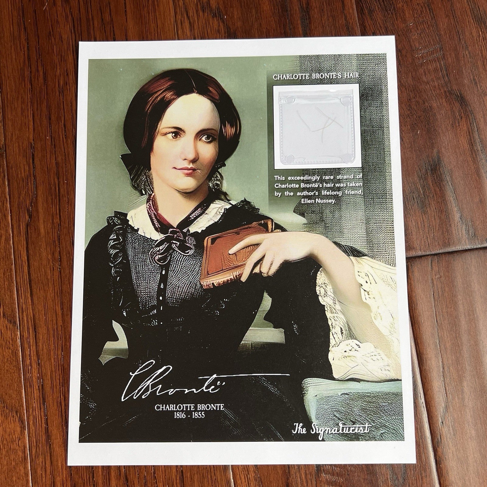 CHARLOTTE BRONTË * "Jane Eyre" Author Authentic Genuine HAIR STRAND Ellen Nussey