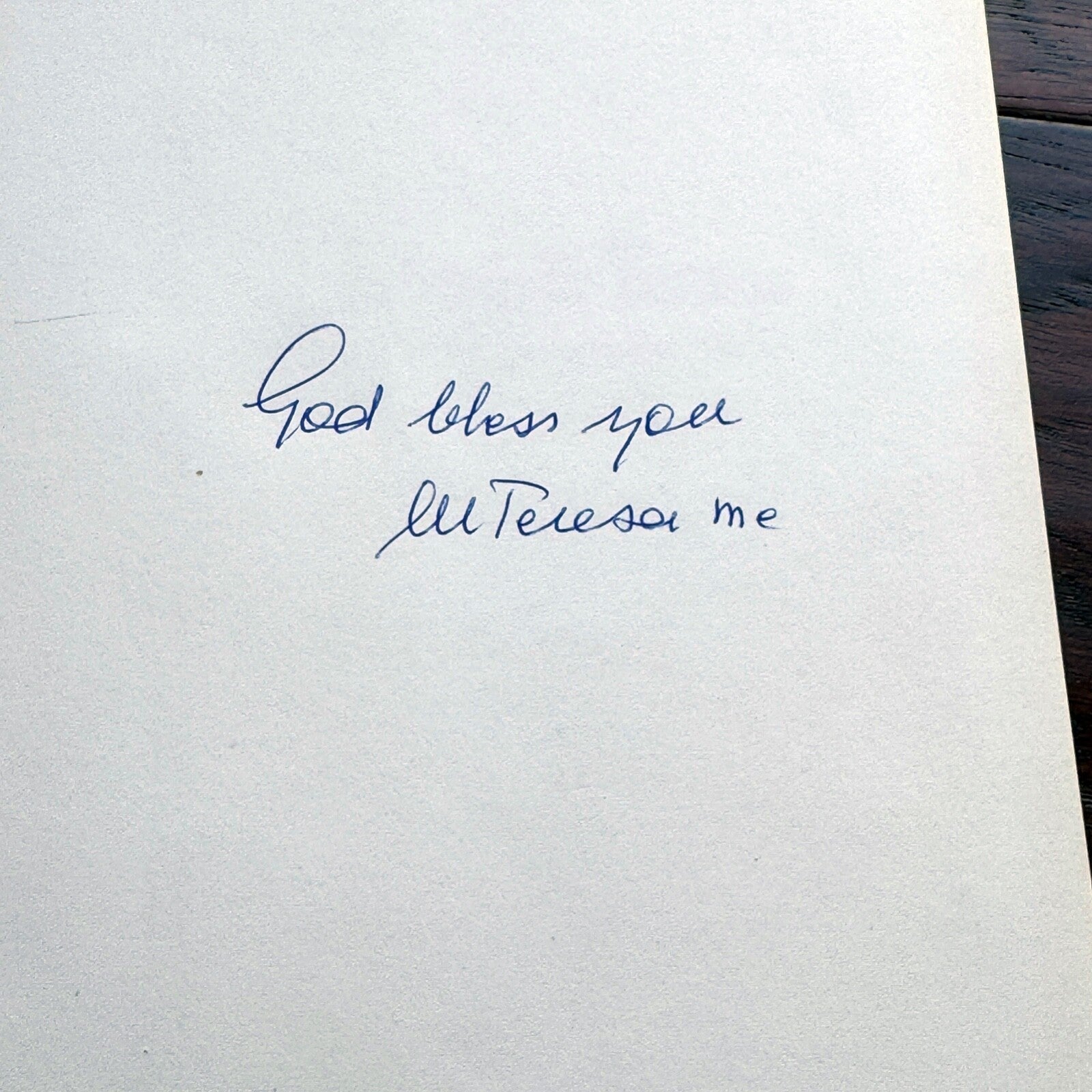 MOTHER TERESA * JSA *  1st Ed. Book Autograph BIOGRAPHY Signed * Catholic Saint