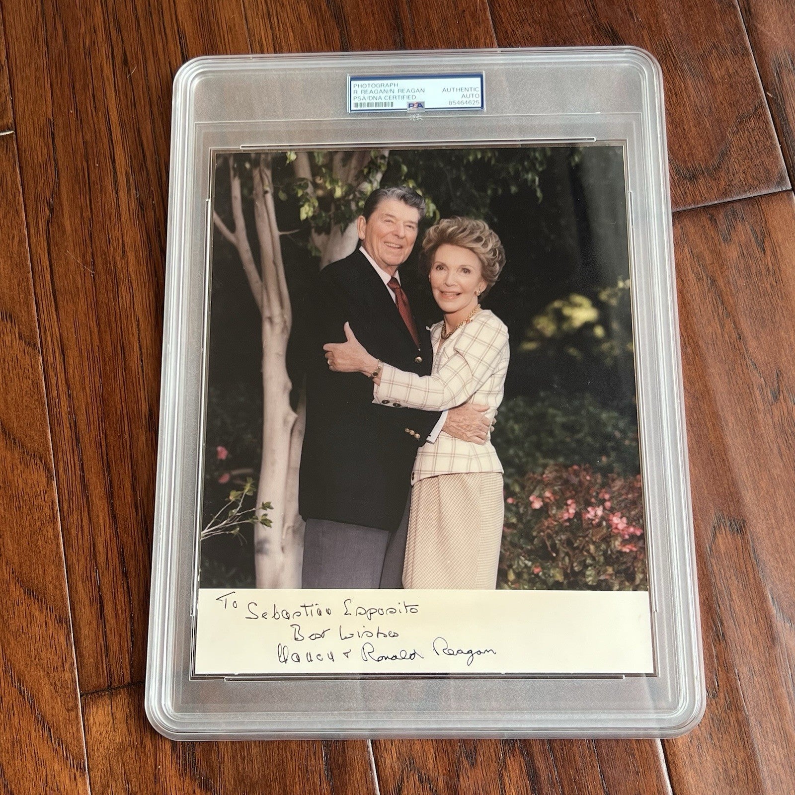 NANCY & RONALD REAGAN * PSA/DNA * Autograph Photo Portrait Signed * 1992