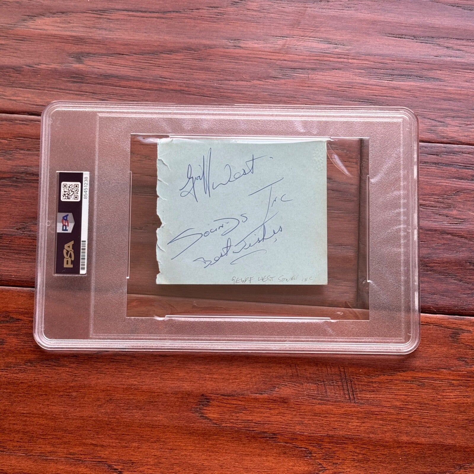 PAUL McCARTNEY * PSA/DNA * Undedicated Autograph Album Page Signed * BEATLES