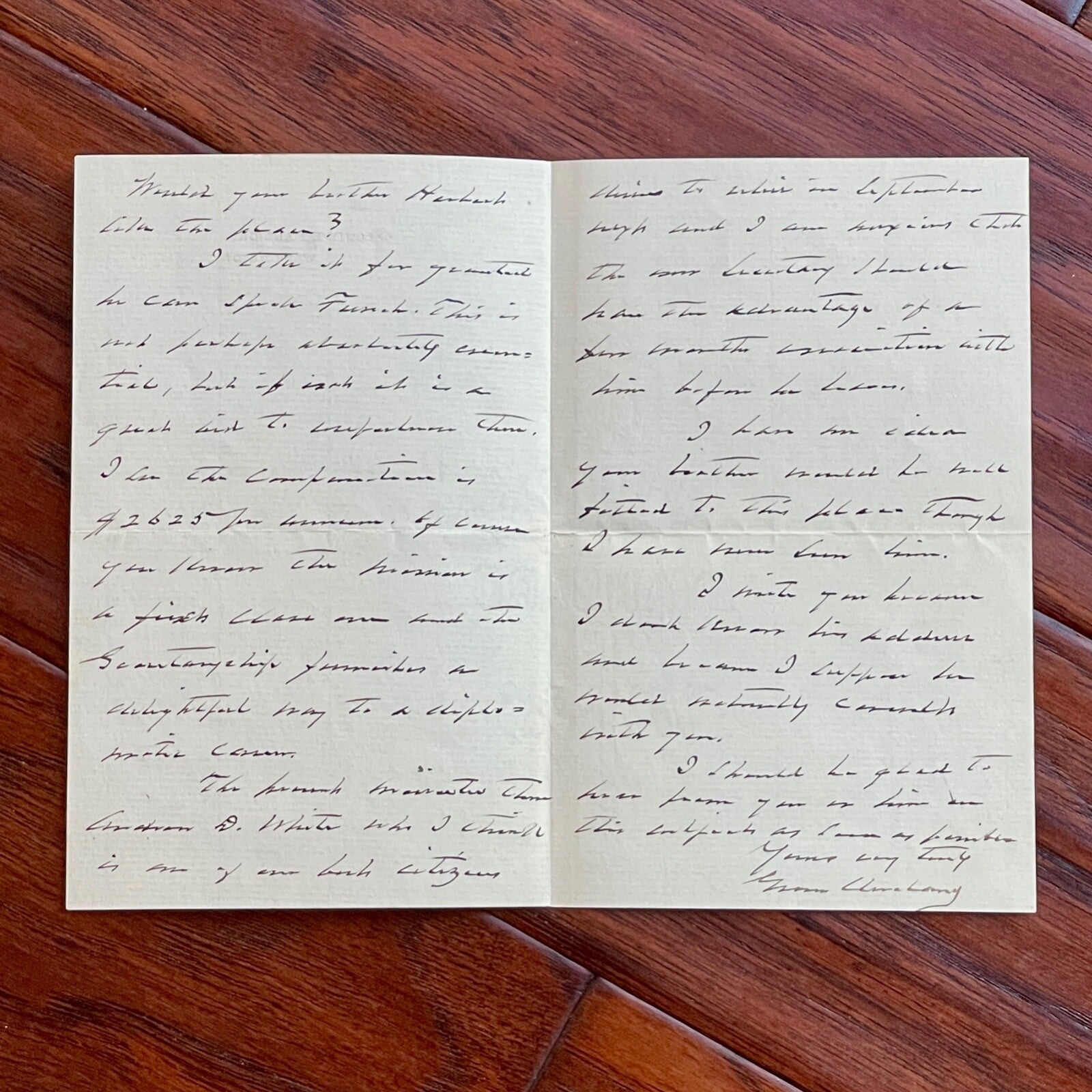 GROVER CLEVELAND * PSA * as PRESIDENT Autograph EXECUTIVE MANSION Letter Signed