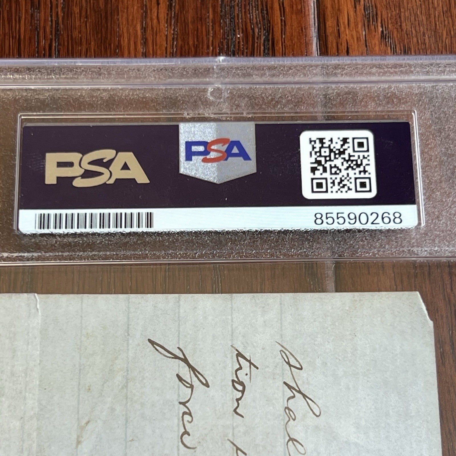 ABRAHAM LINCOLN * PSA * Handwritten LEGAL CASE Cut from an Autograph Doc Signed