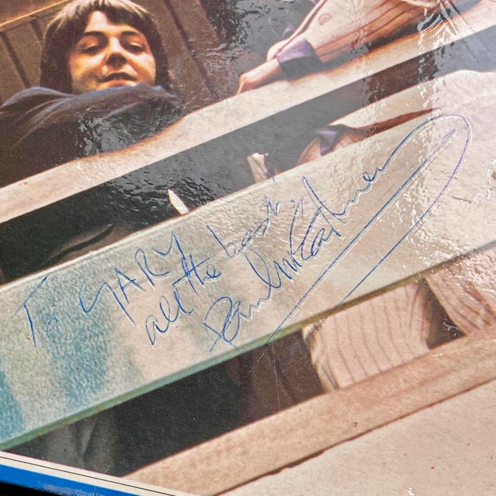 PAUL McCARTNEY * PSA *  Autograph BEATLES 1967-1970 LP Blue Vinyl Album SIGNED