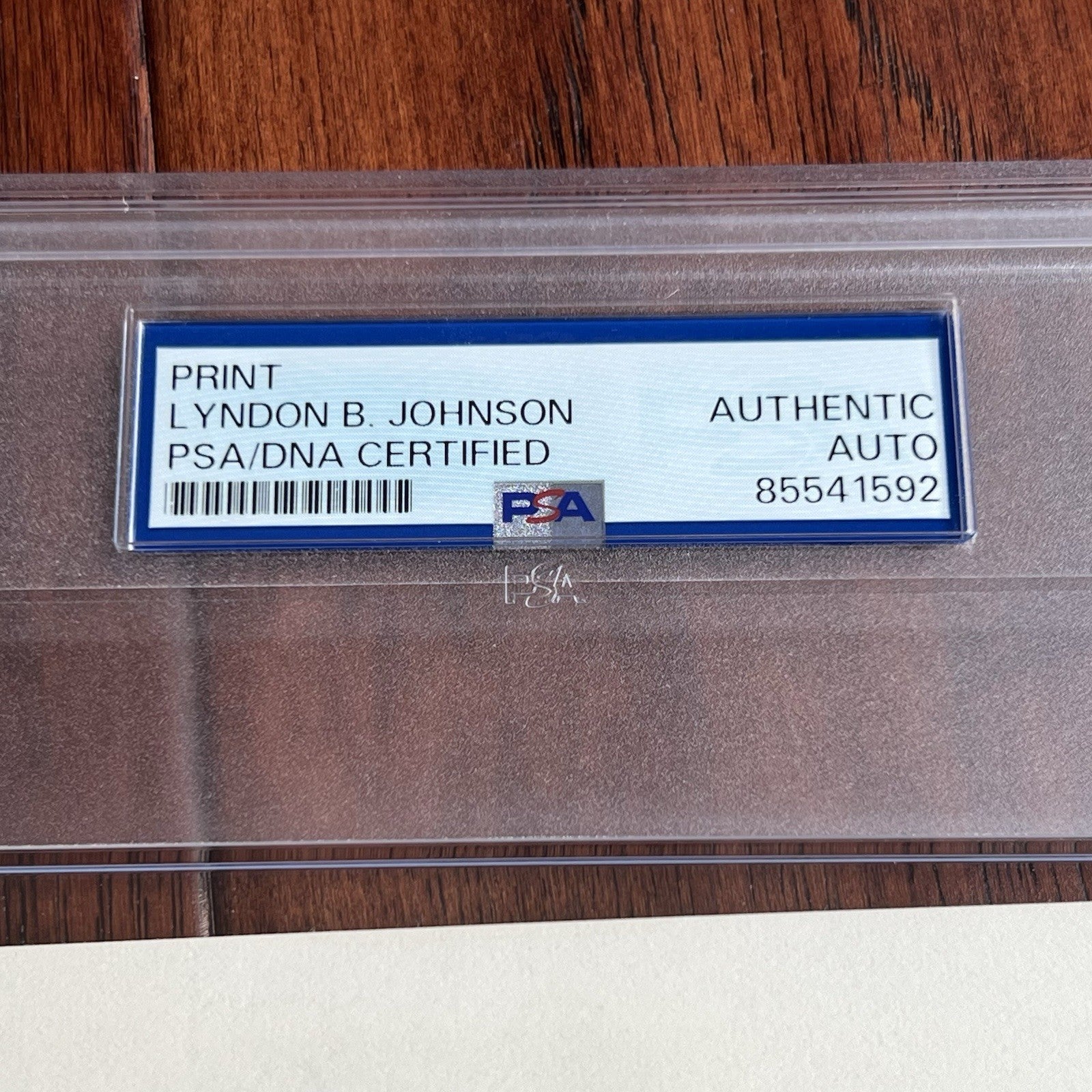 LYNDON B. JOHNSON * PSA/DNA * Autograph CIVIL RIGHTS ACT Souvenir Signed