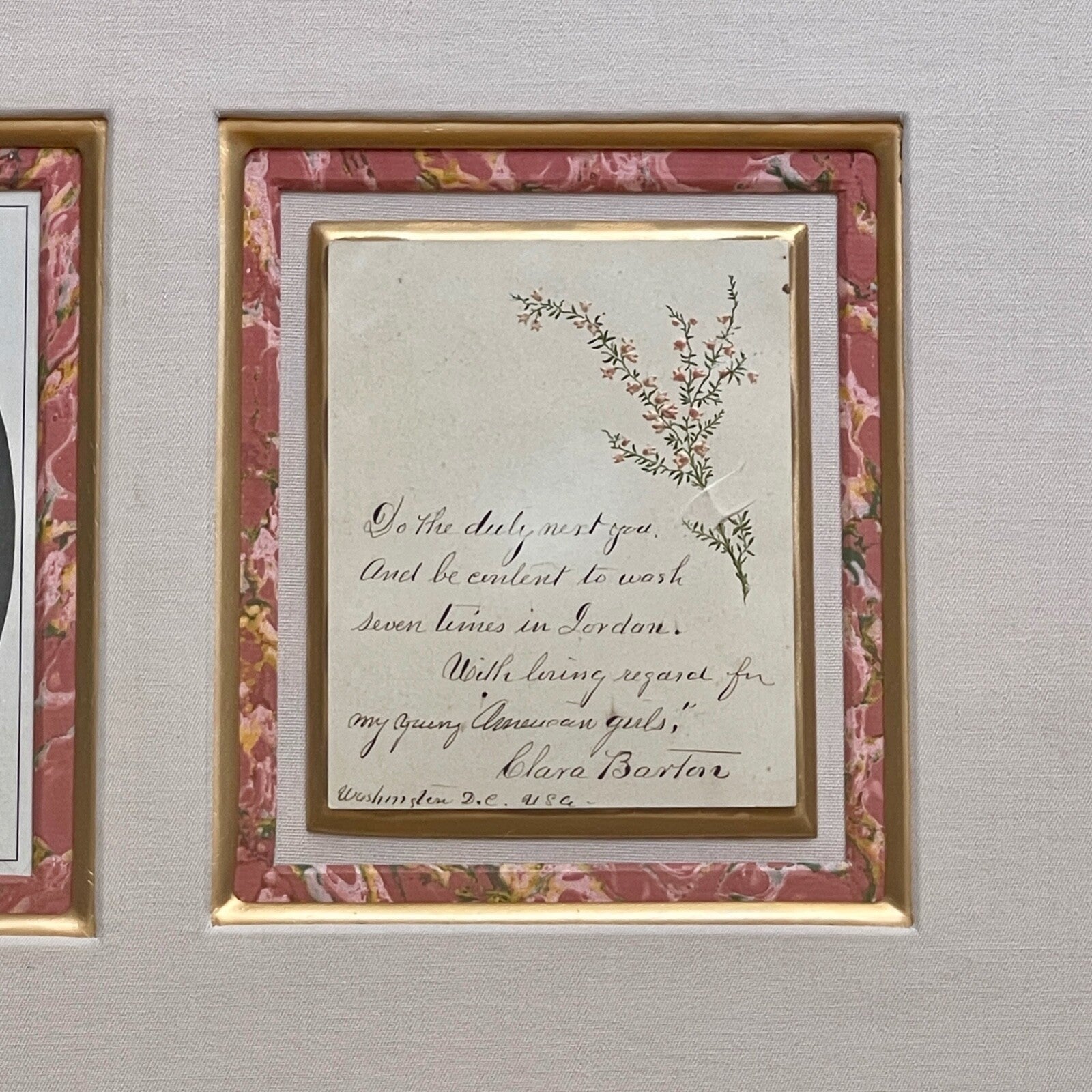 CLARA BARTON * PSA/DNA * Autograph BIBLE QUOTE Signed * RED CROSS Founder