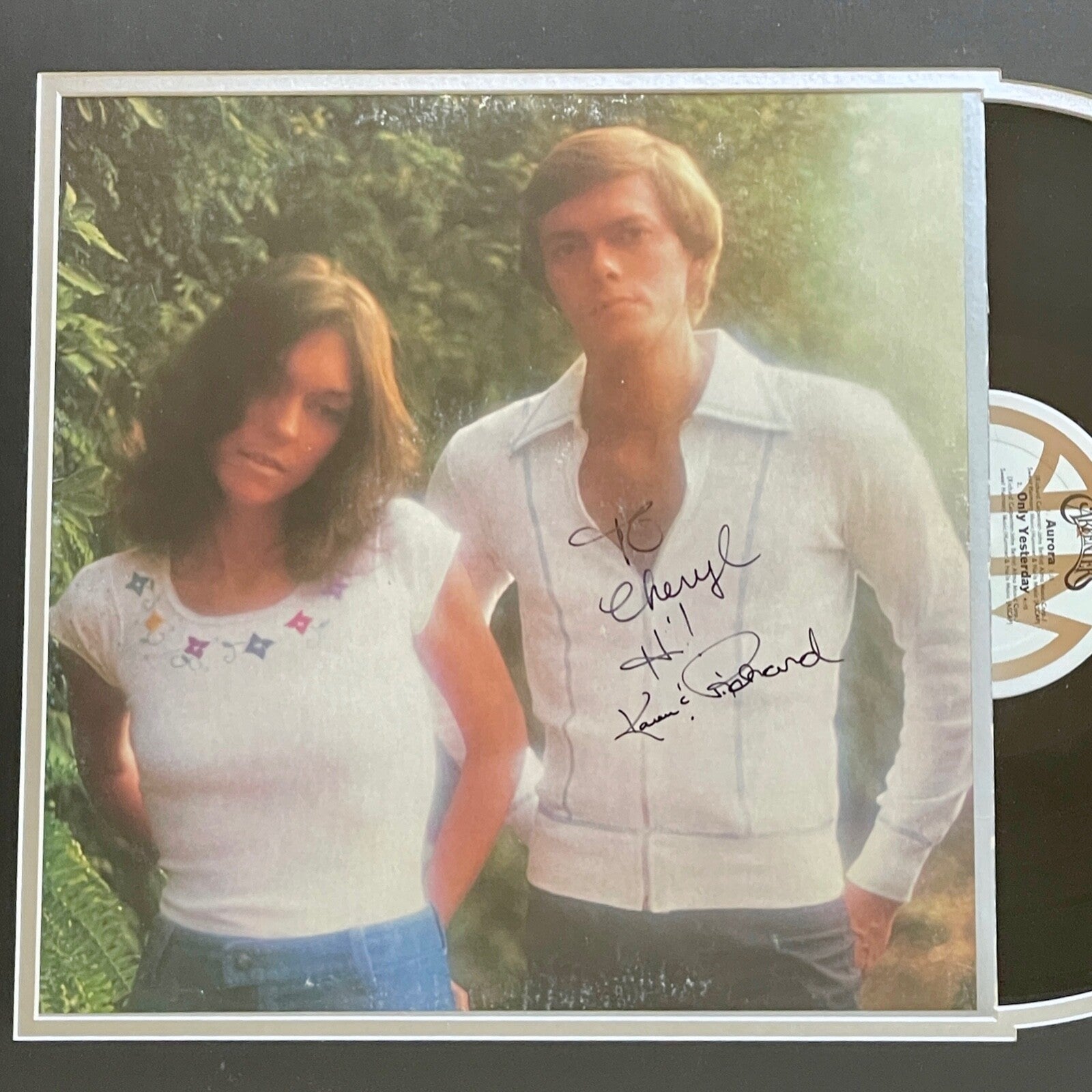 CARPENTERS * PSA/DNA * KAREN & RICHARD AUTOGRAPH "HORIZON" ALBUM SIGNED LP