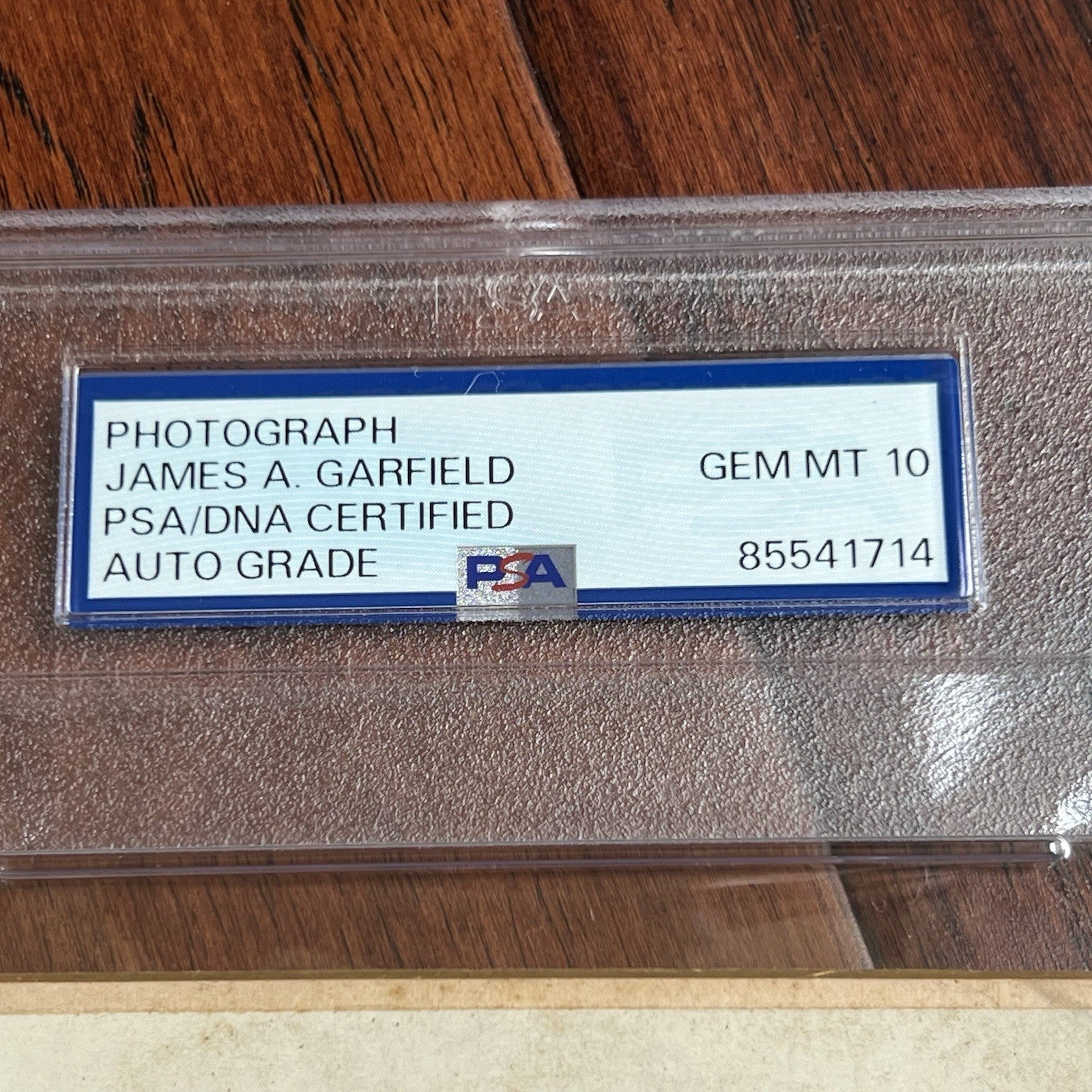 JAMES A. GARFIELD * PSA Gem 10 Graded * Signed Cabinet Card Photograph Autograph