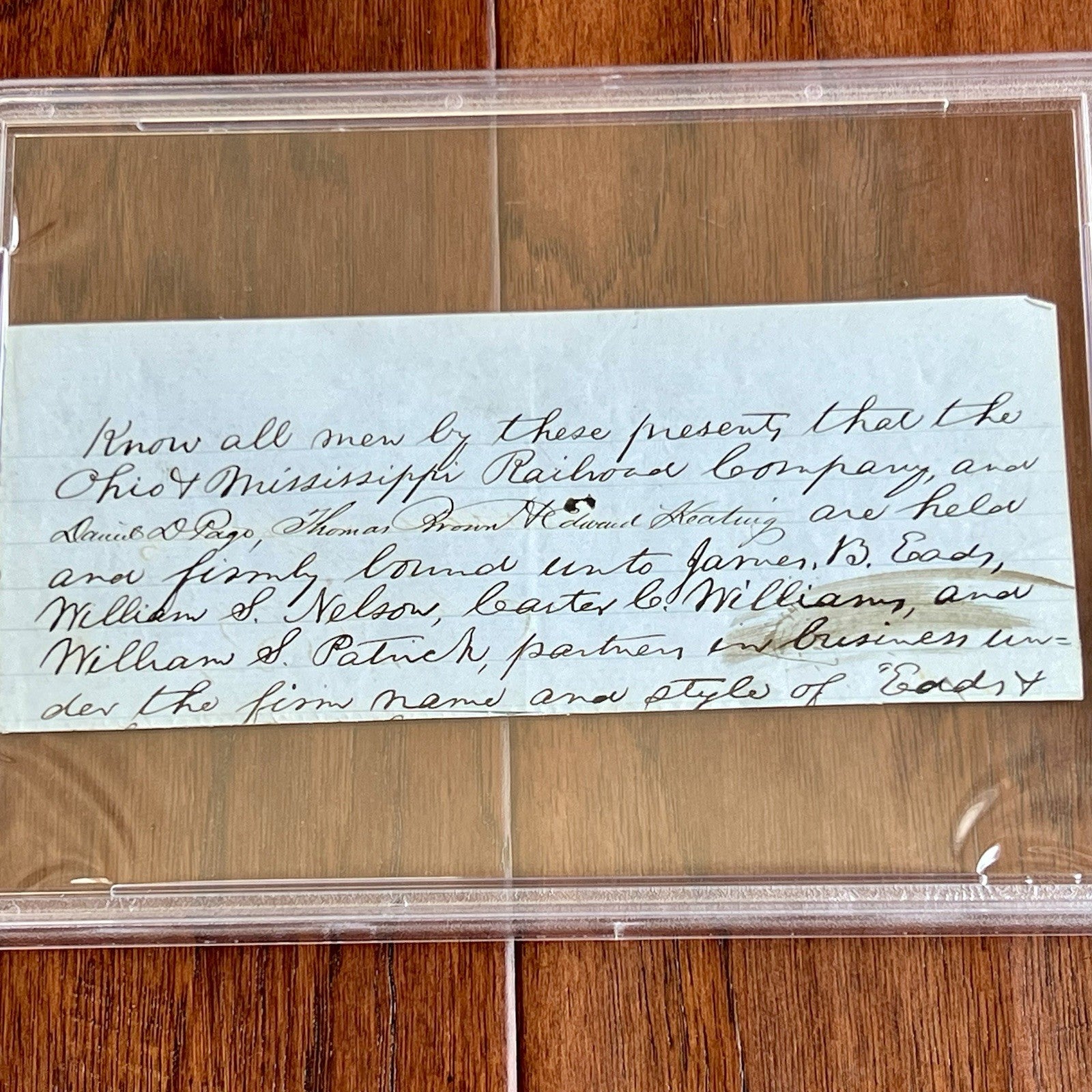 ABRAHAM LINCOLN * PSA * Handwritten LEGAL CASE Cut from an Autograph Doc Signed