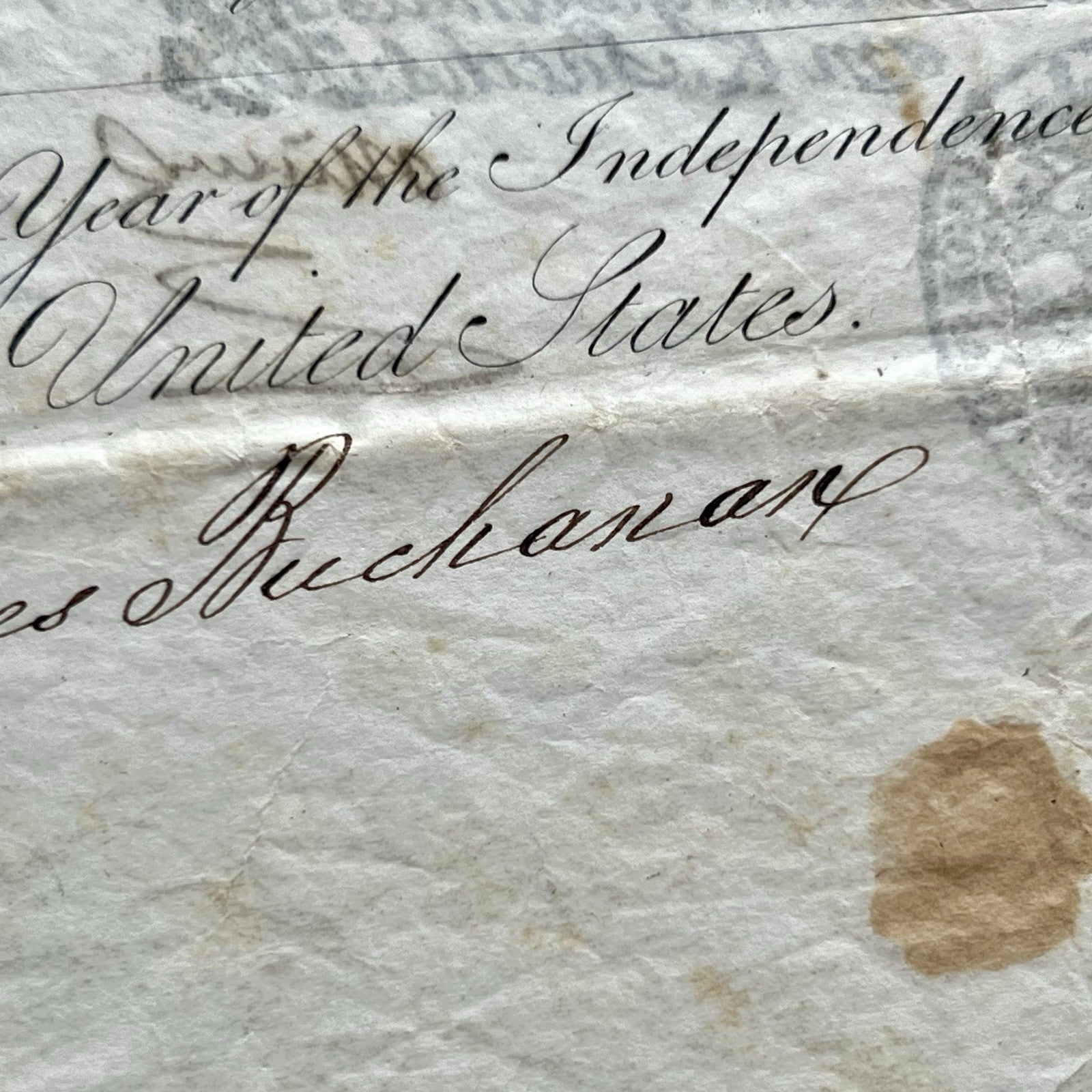 JAMES BUCHANAN * PSA * Autograph American Eagle Vignette Passport Signed