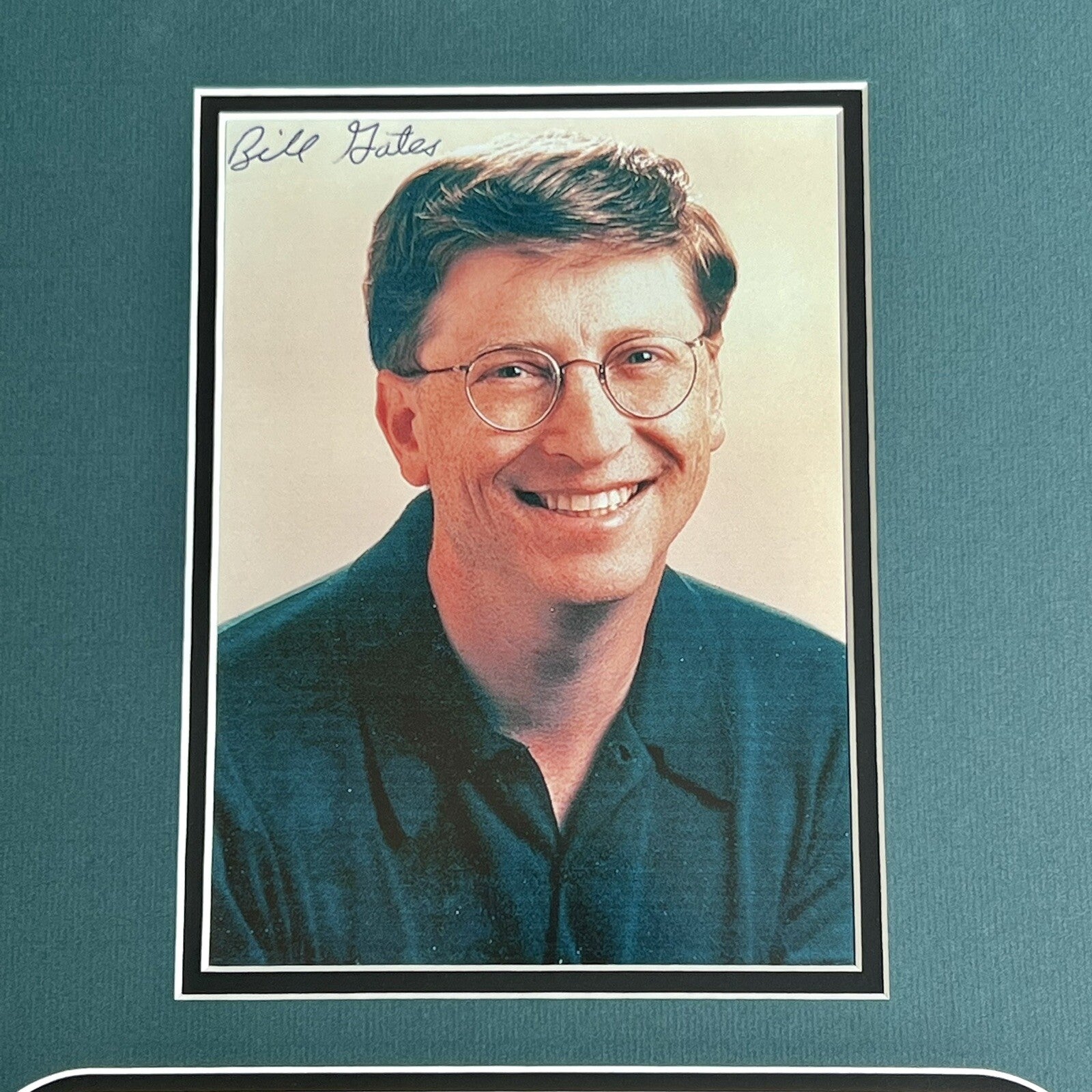 BILL GATES * PSA * Autograph Microsoft Mousepad Signed
