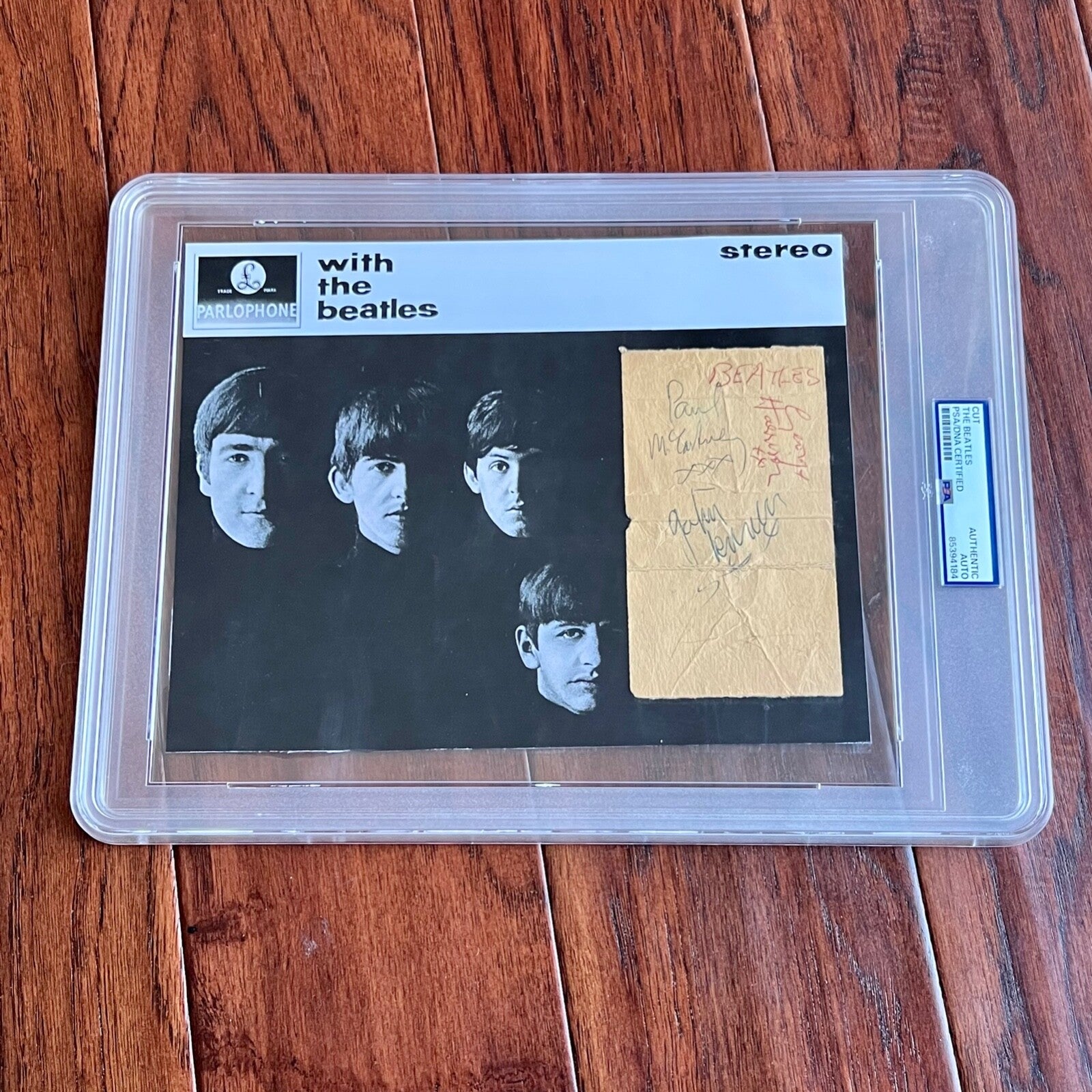 THE BEATLES * PSA * Autograph Page FULL SET Signed * John Lennon Paul McCartney