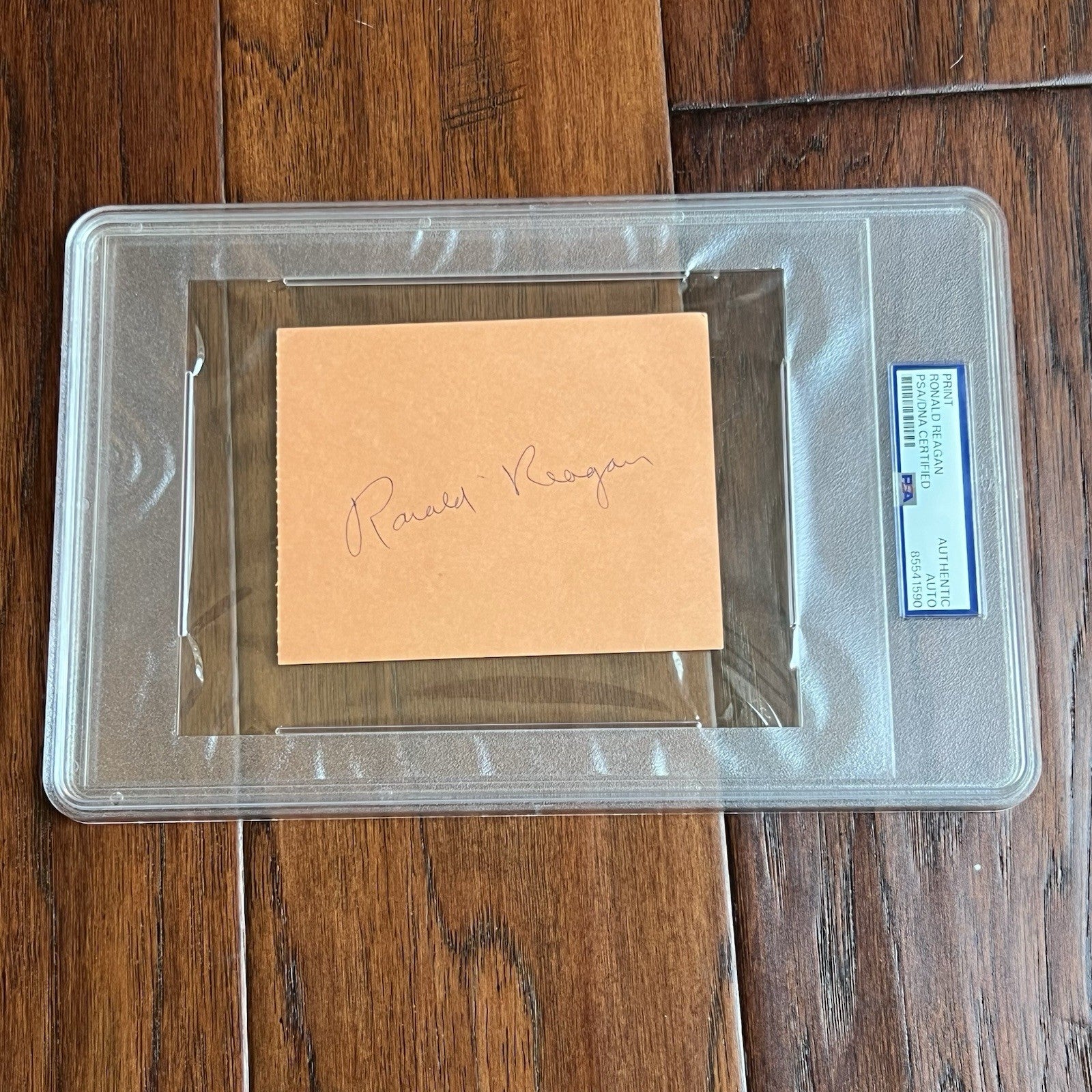 RONALD REAGAN * PSA * Autograph Economic Development Ticket Signed * DISNEYLAND