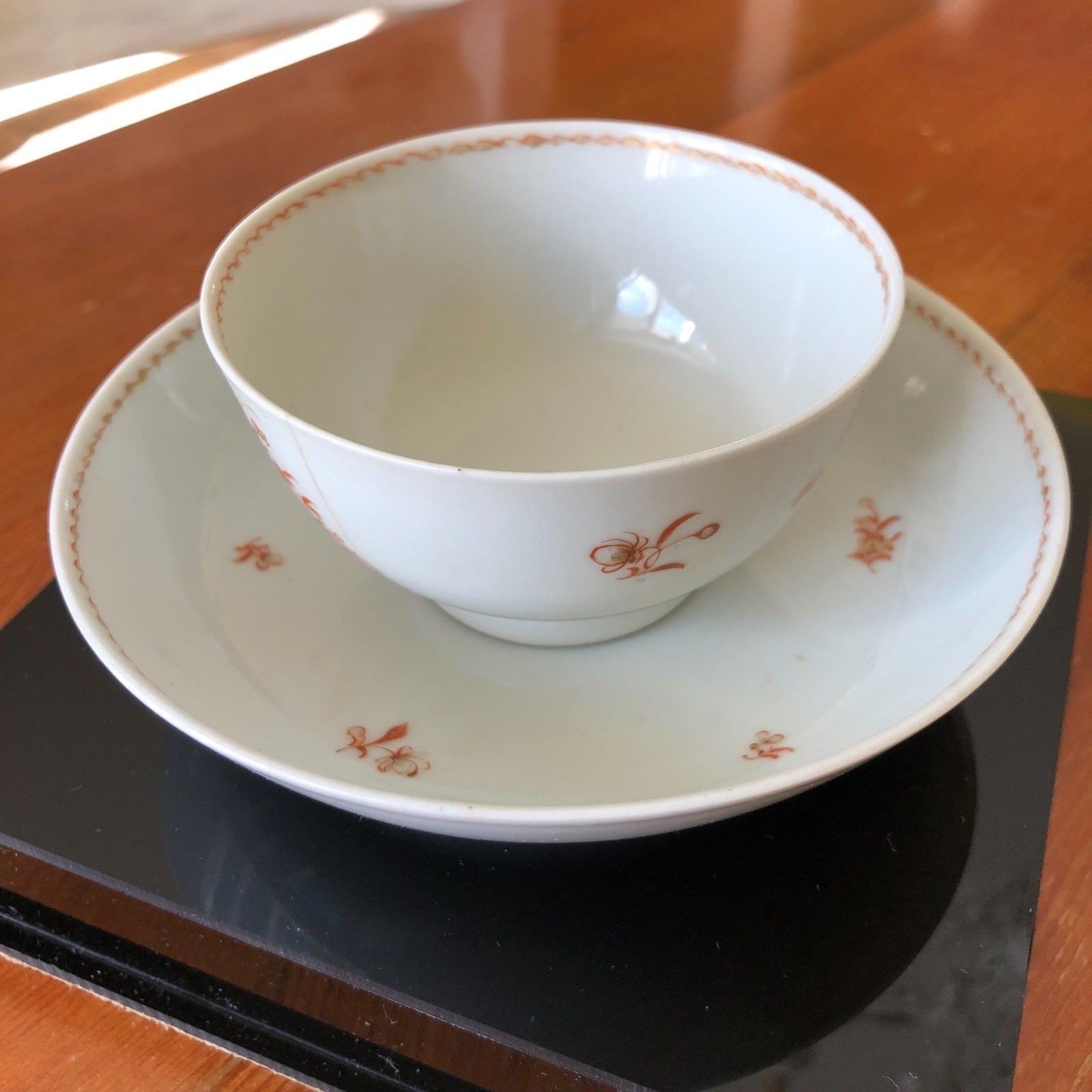 JOHN ADAMS * Personally OWNED & USED Teacup & Saucer * Boston Tea Party