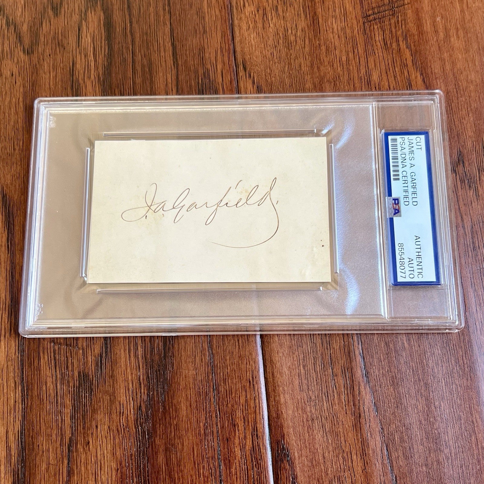 JAMES A. GARFIELD * PSA * Autograph Cut Signature Signed President