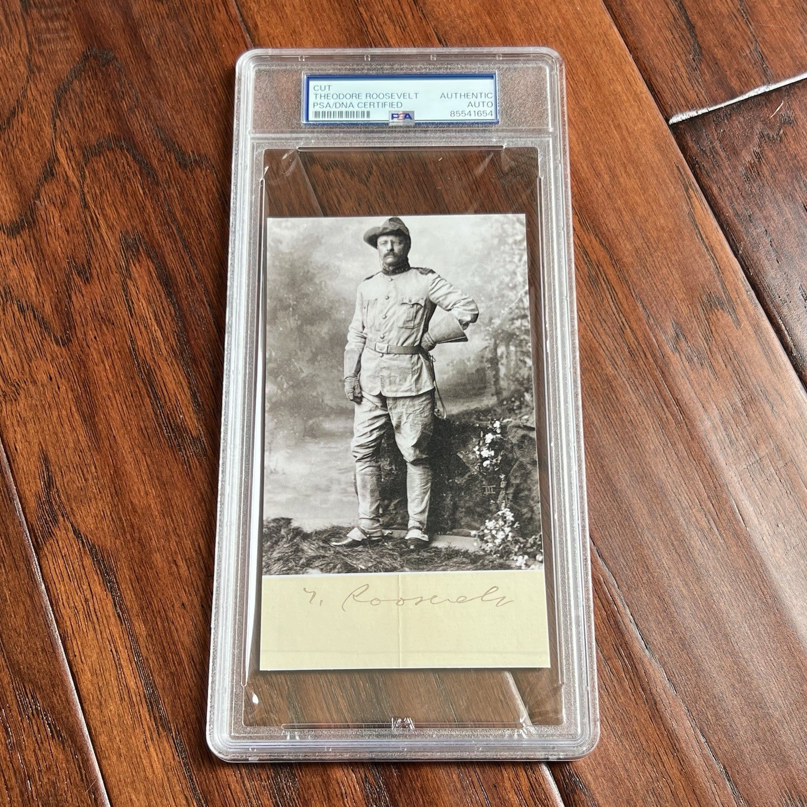 THEODORE ROOSEVELT * PSA * Autograph Cut Signature Rough Rider Card Signed Teddy