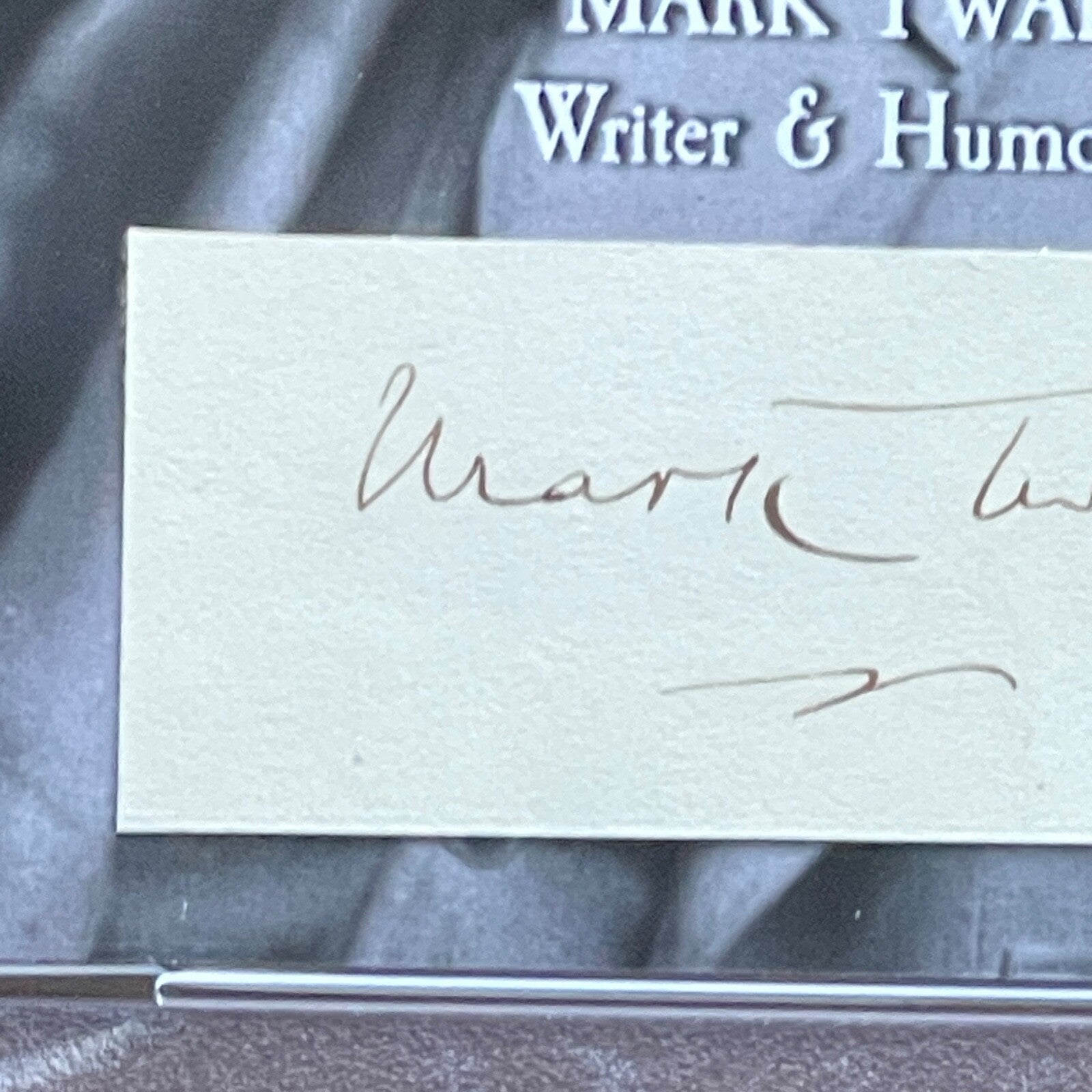 SAMUEL L. CLEMENS * PSA/DNA *  Autograph MARK TWAIN Custom Card SIGNED