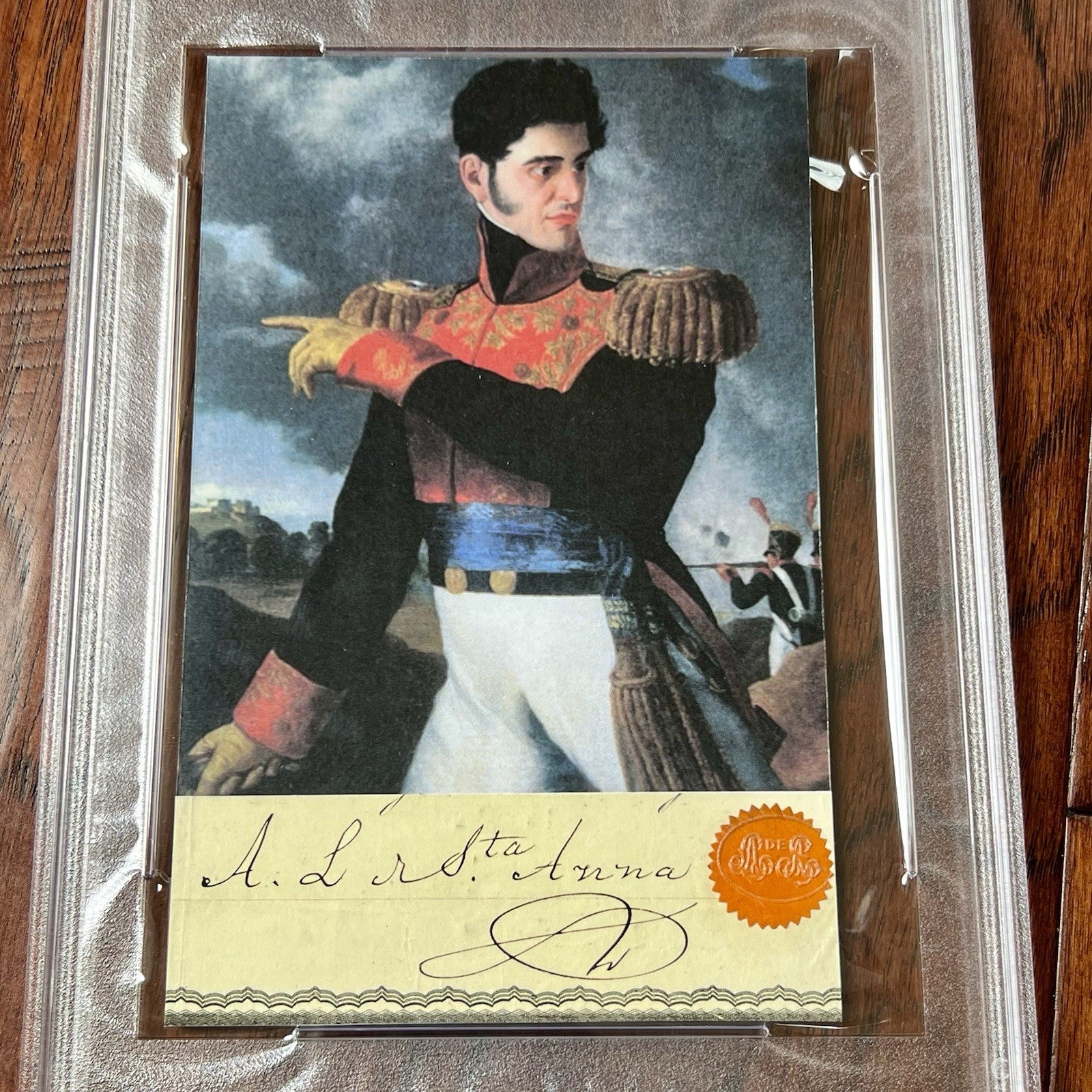 ANTONIO LOPEZ DE SANTA ANNA * PSA * Autograph Cut Signature ALAMO Signed