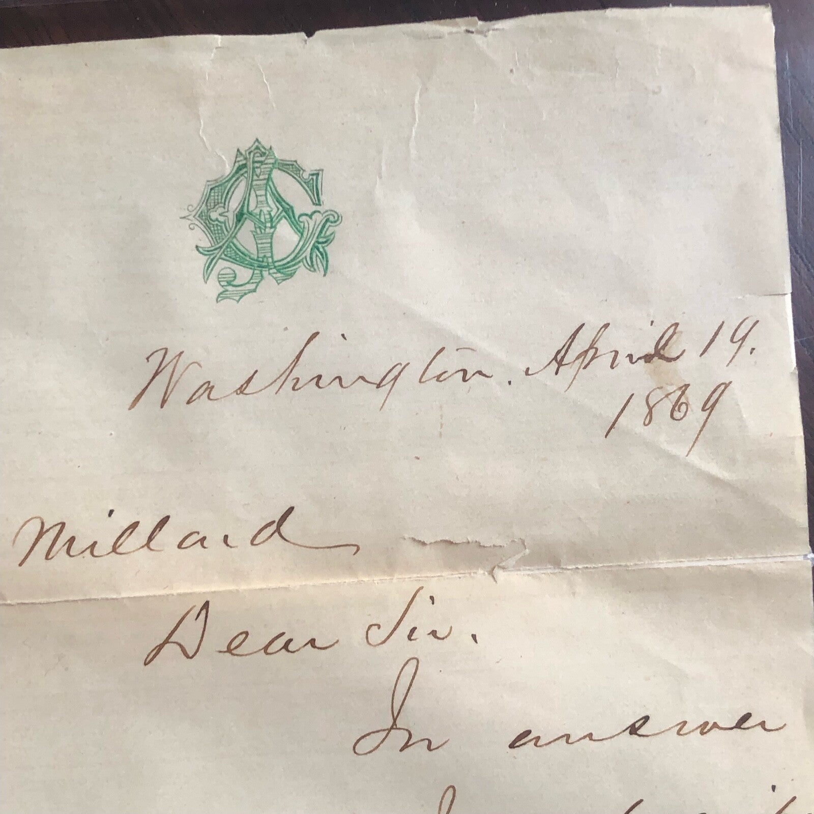 JAMES A. GARFIELD * PSA * Handwritten AUTOGRAPH Letter SIGNED