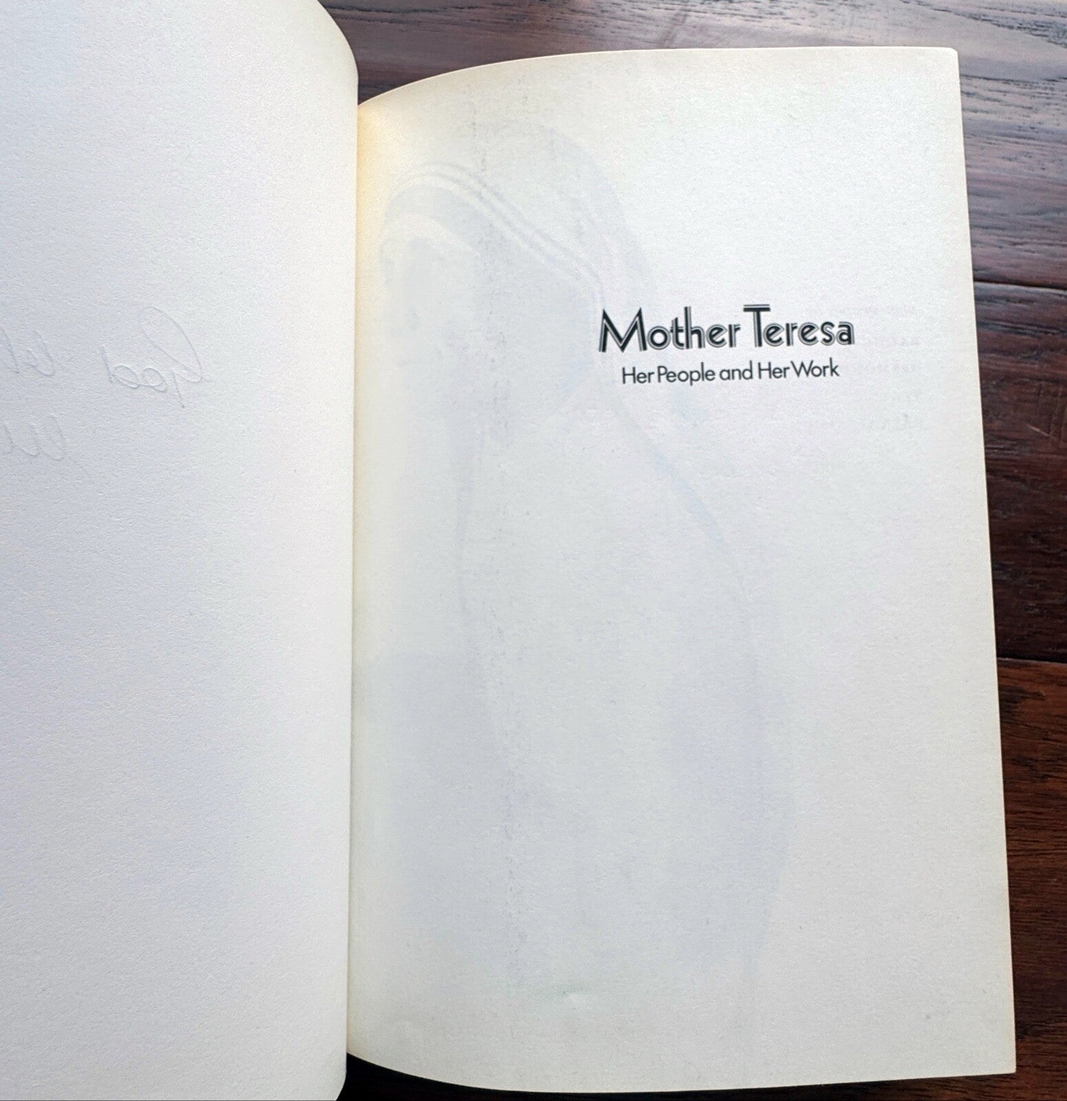 MOTHER TERESA * JSA *  1st Ed. Book Autograph BIOGRAPHY Signed * Catholic Saint