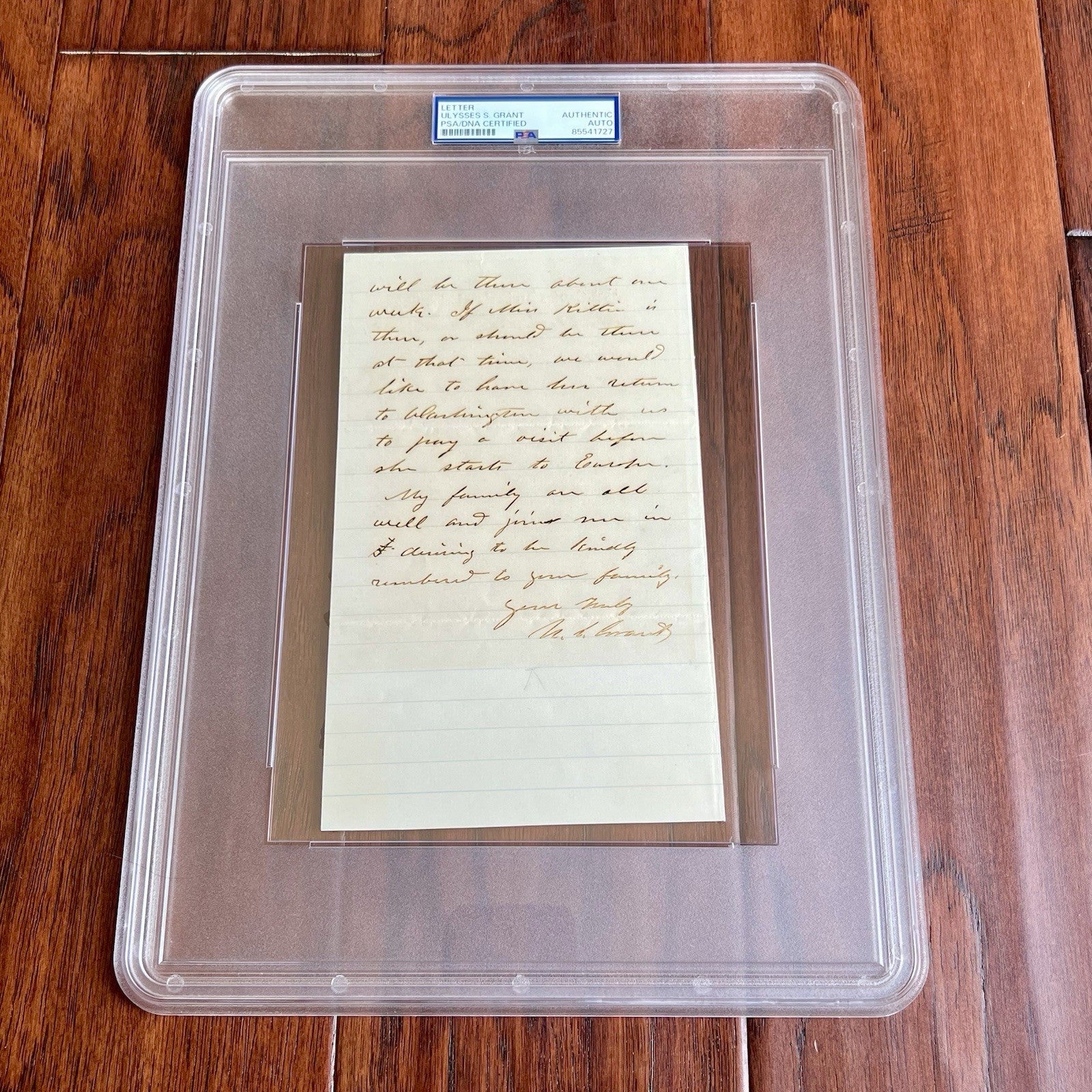 ULYSSES S. GRANT * PSA * 2x Signed Head-Quarters U.S. Armies Autograph Letter