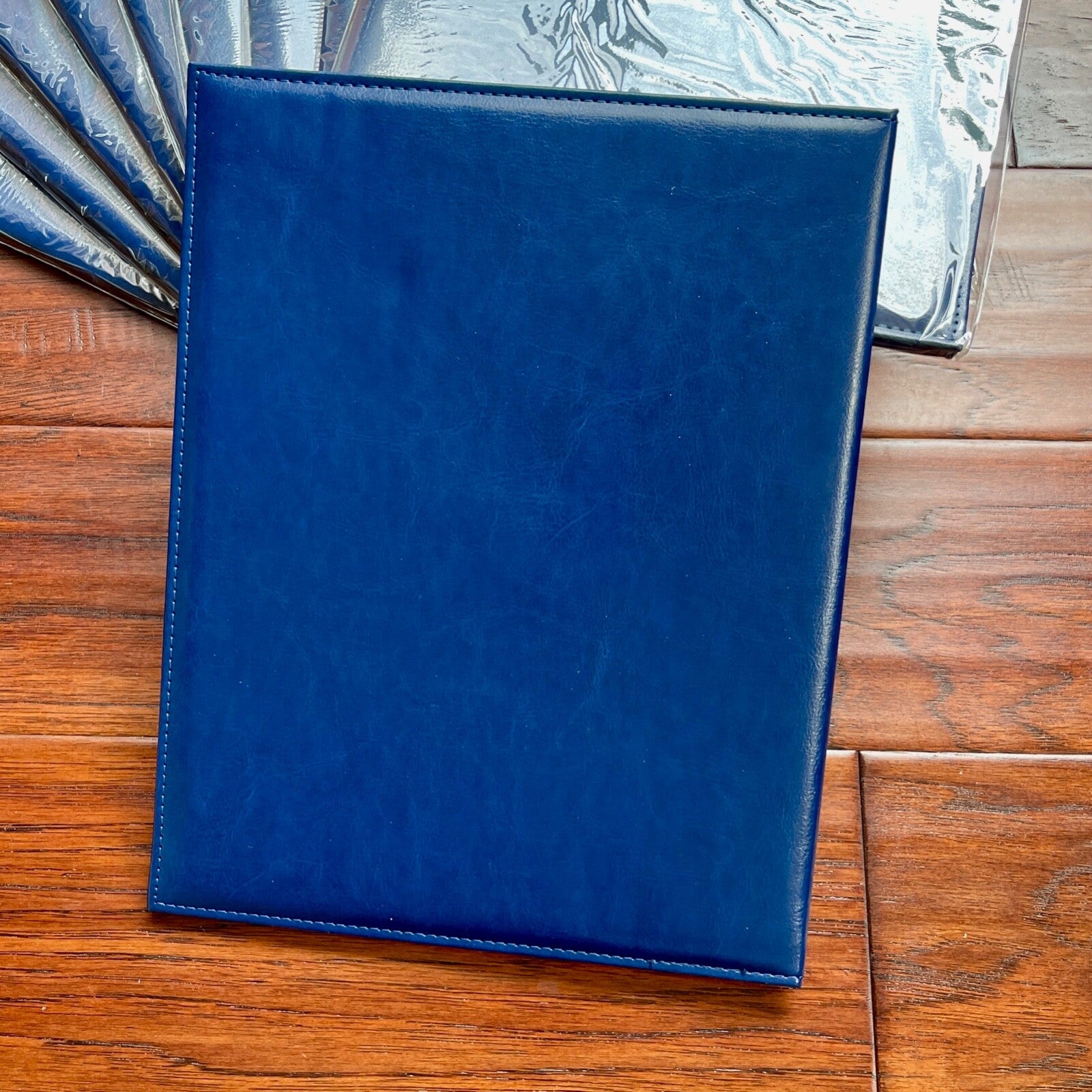 AUTOGRAPH Document + Photo Display Folders * Deluxe Leather Gold Emboss * Qty 10